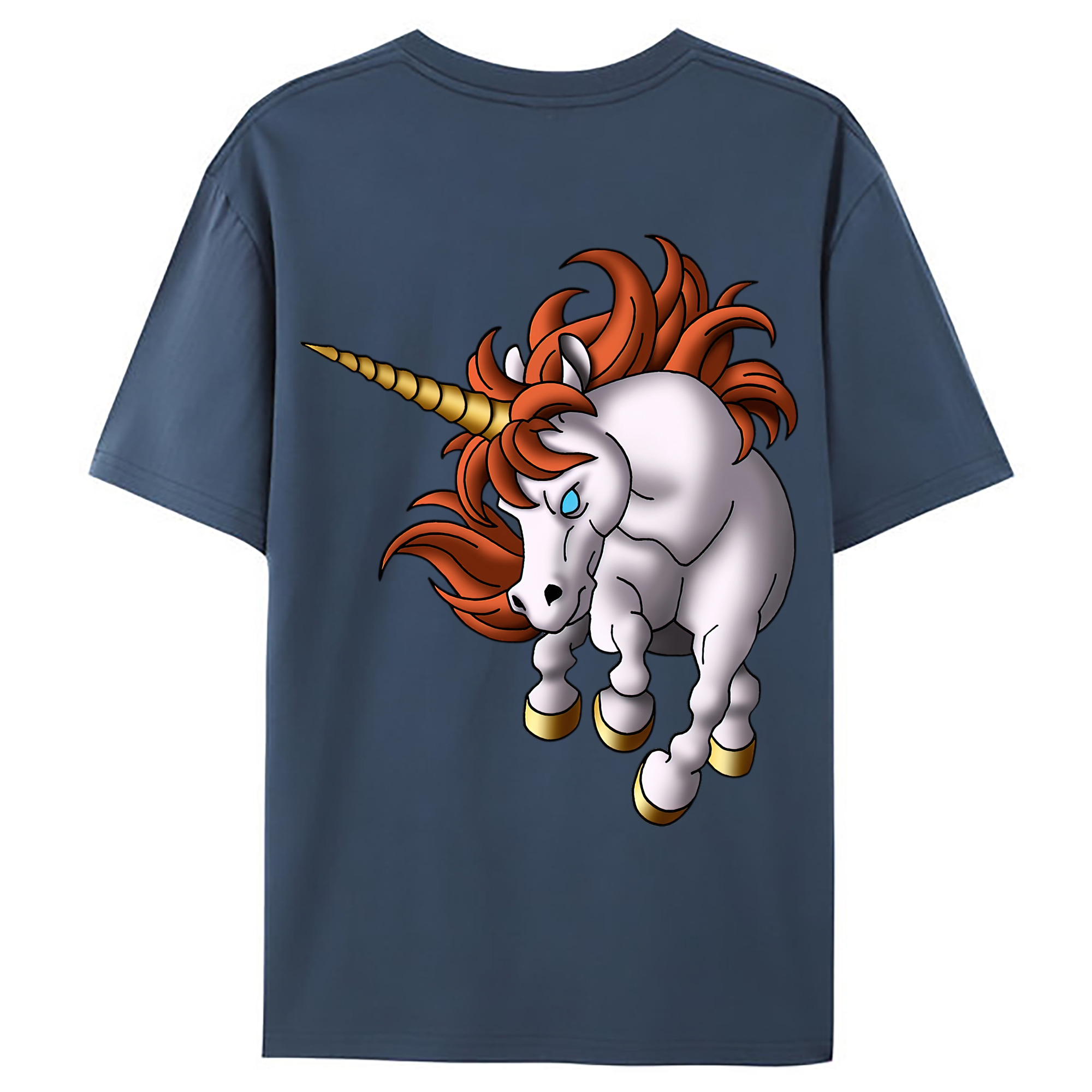 （画像用） ドラゴンクエスト Doragon Kuesuto Dragon Quest 綿100％ メンズ半袖Tシャツ（バックプリント） 通気性