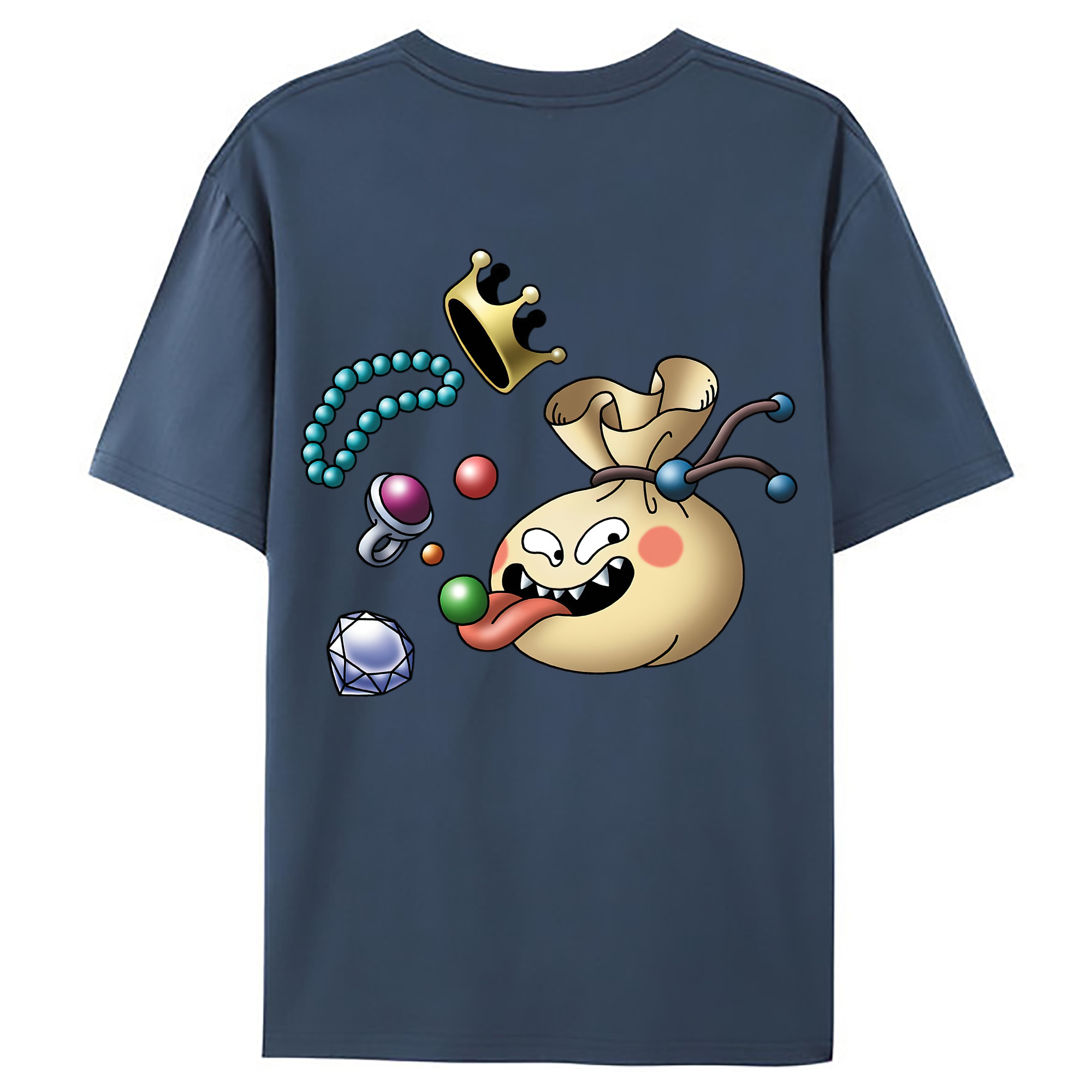 （画像用） ドラゴンクエスト Doragon Kuesuto Dragon Quest 綿100％ メンズ半袖Tシャツ（バックプリント） 通気性