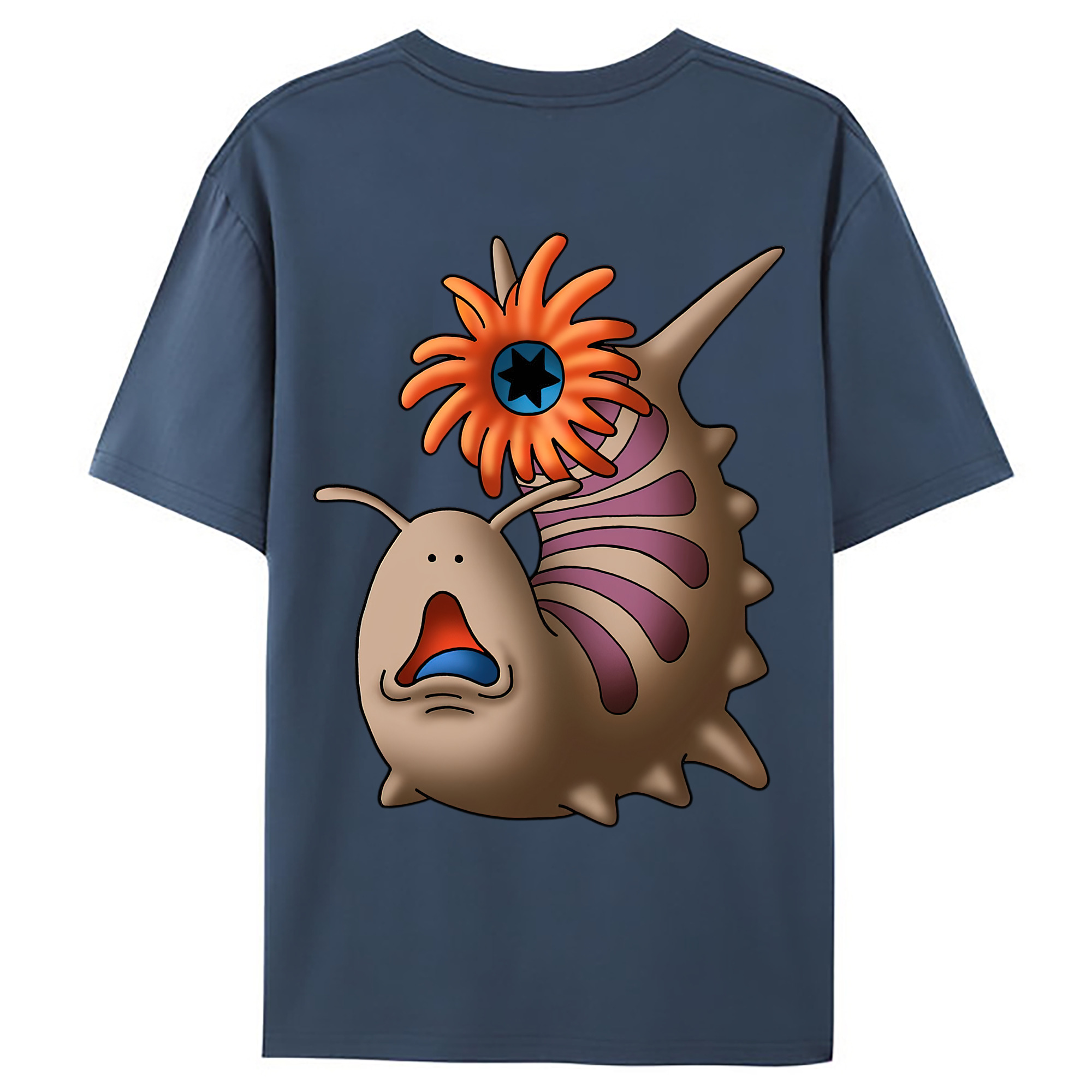 （画像用） ドラゴンクエスト Doragon Kuesuto Dragon Quest 綿100％ メンズ半袖Tシャツ（バックプリント） 通気性