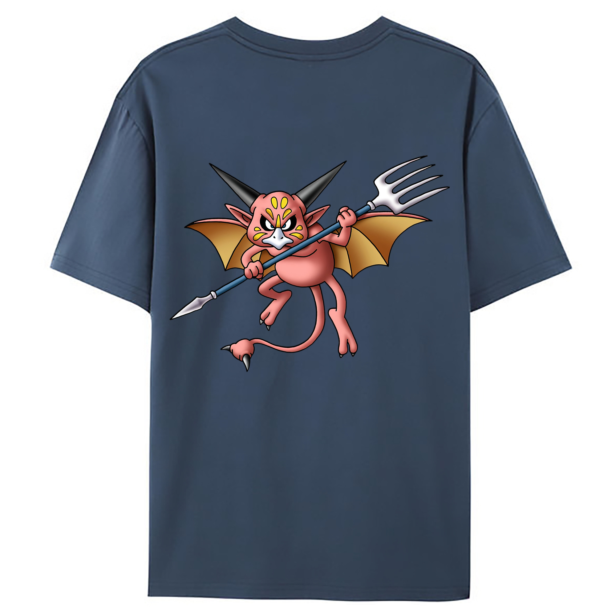 （画像用） ドラゴンクエスト Doragon Kuesuto Dragon Quest 綿100％ メンズ半袖Tシャツ（バックプリント） 通気性