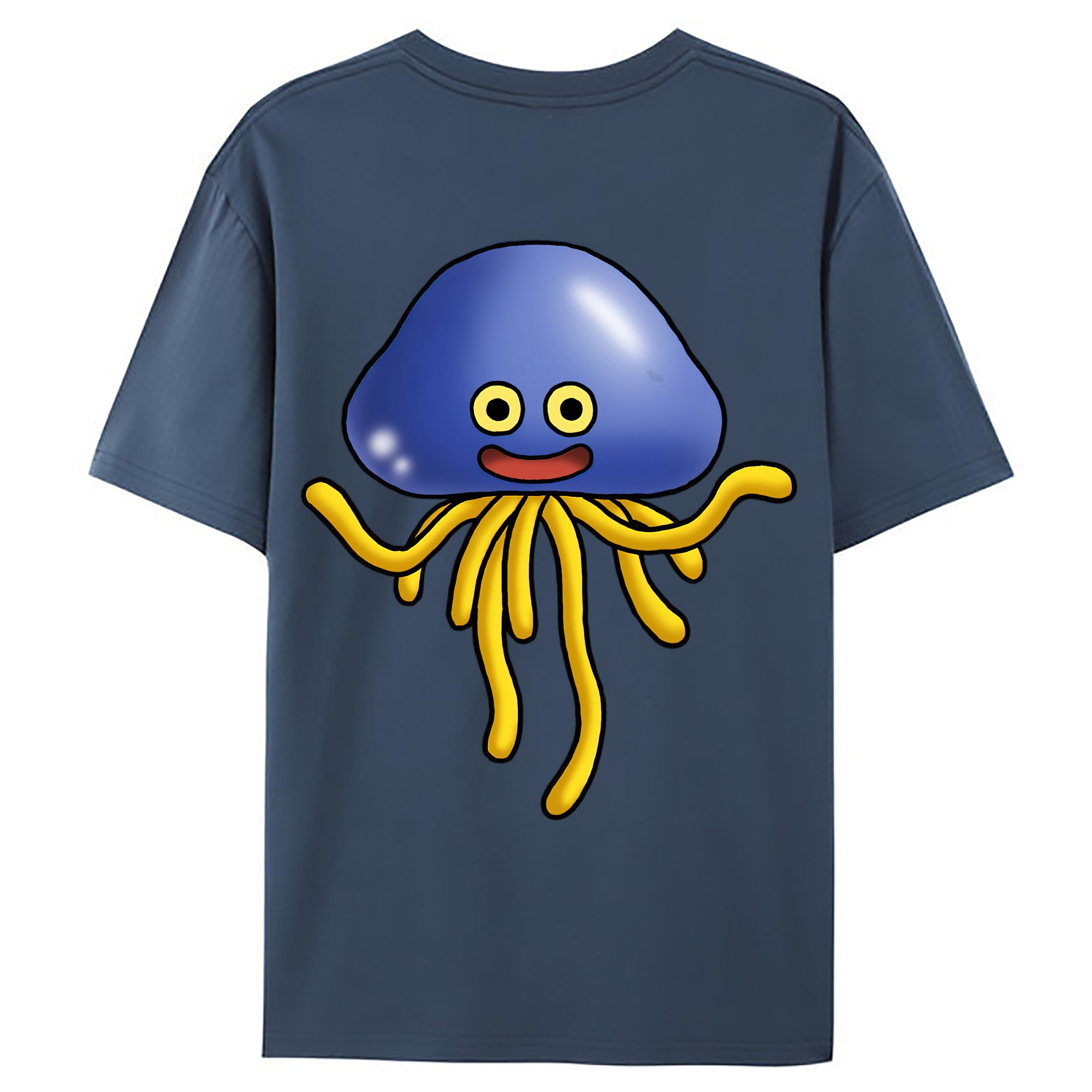 （画像用） ドラゴンクエスト Doragon Kuesuto Dragon Quest 綿100％ メンズ半袖Tシャツ（バックプリント） 通気性