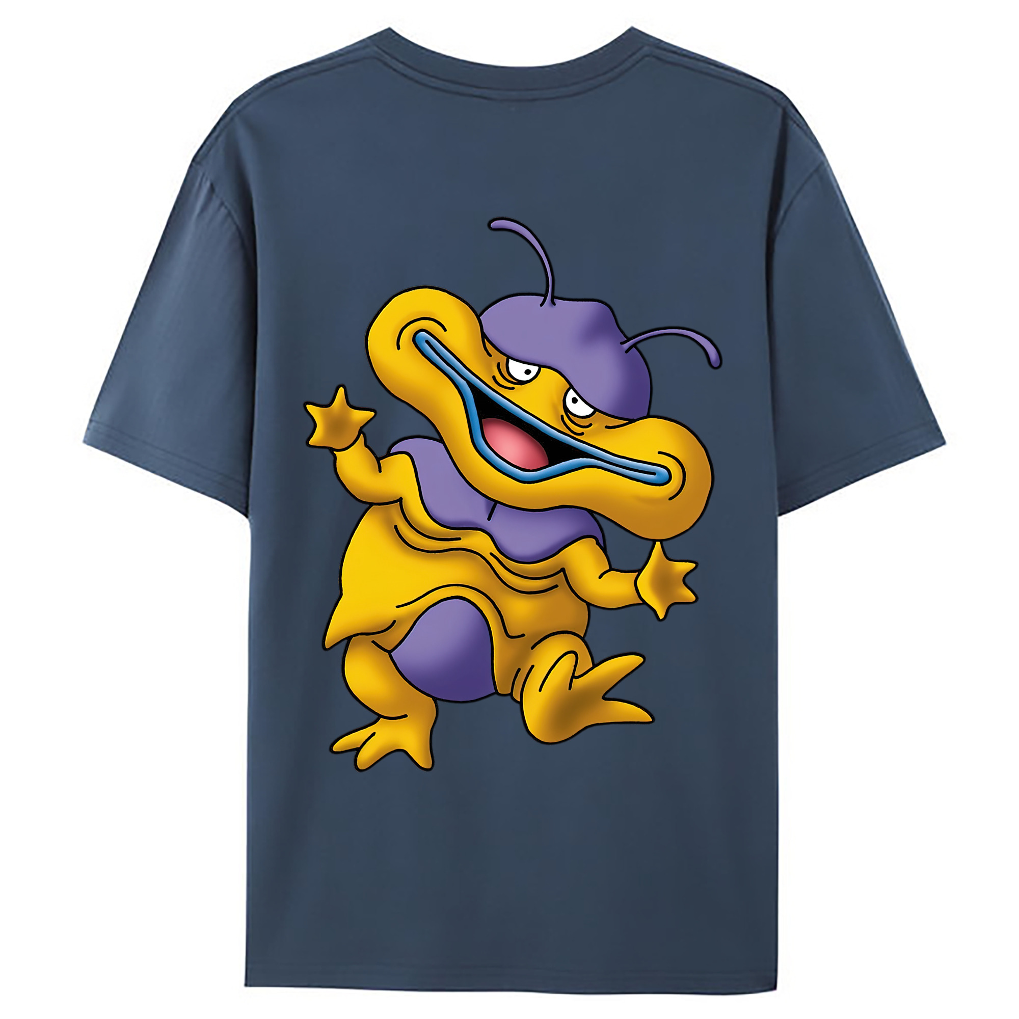 （画像用） ドラゴンクエスト Doragon Kuesuto Dragon Quest 綿100％ メンズ半袖Tシャツ（バックプリント） 通気性