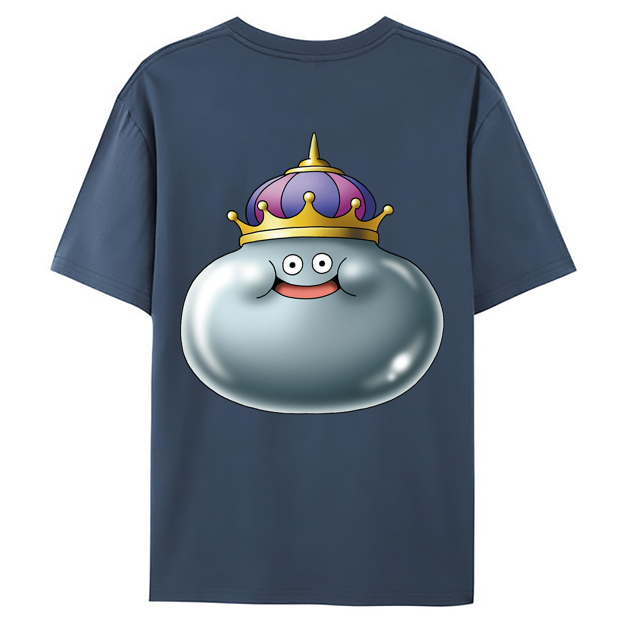 （画像用） ドラゴンクエスト Doragon Kuesuto Dragon Quest 綿100％ メンズ半袖Tシャツ（バックプリント） 通気性
