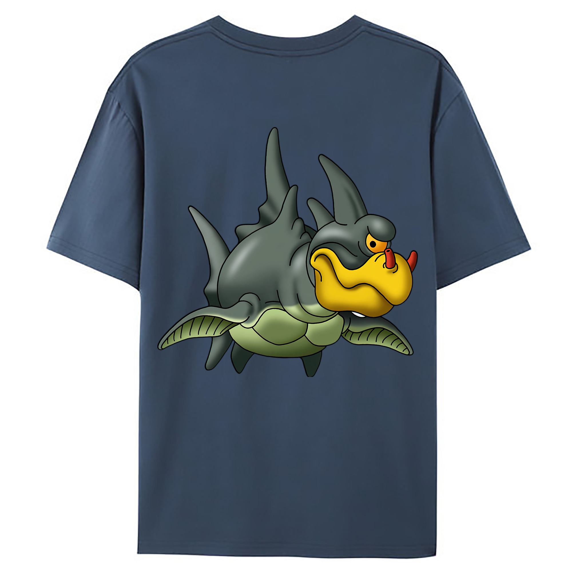 （画像用） ドラゴンクエスト Doragon Kuesuto Dragon Quest 綿100％ メンズ半袖Tシャツ（バックプリント） 通気性