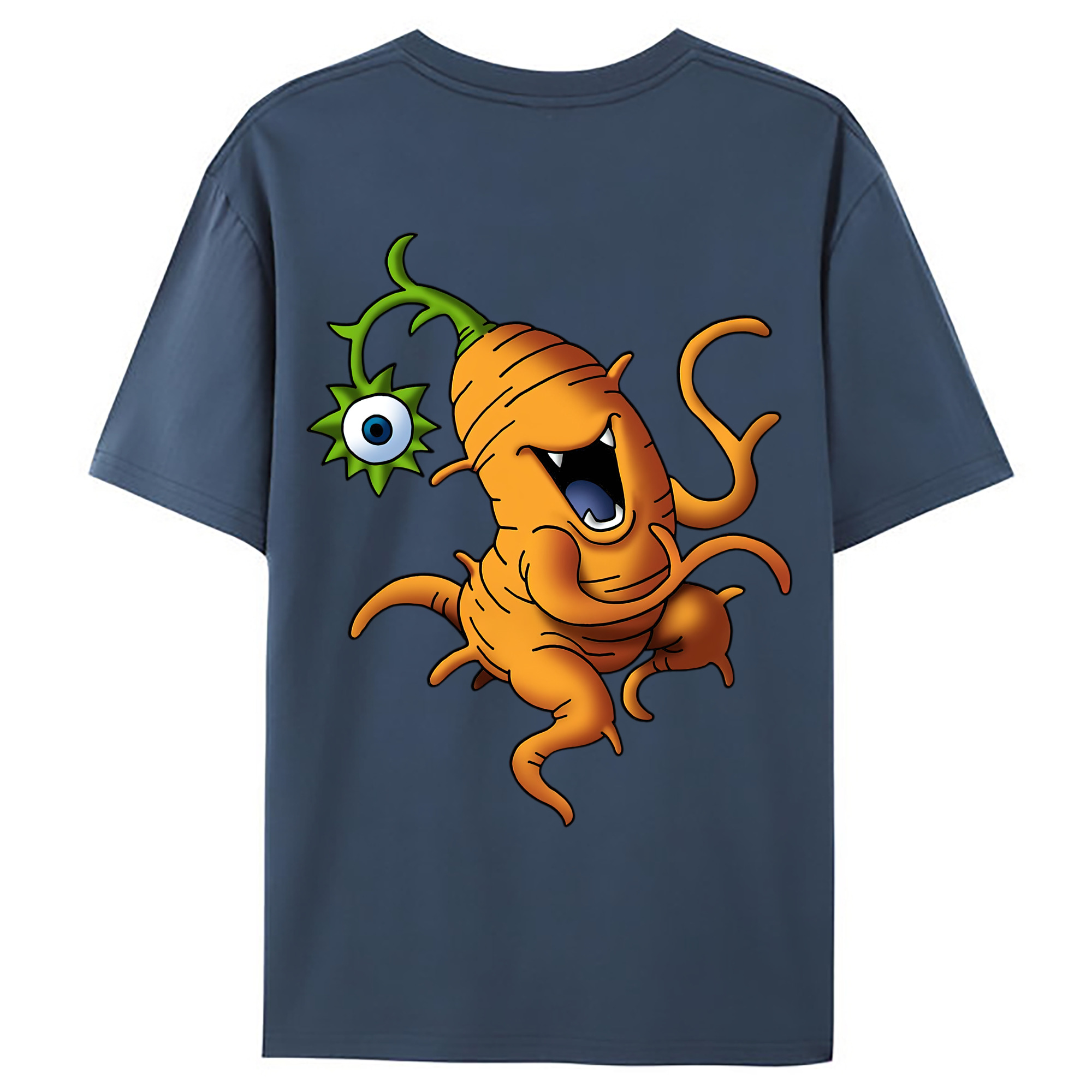 （画像用） ドラゴンクエスト Doragon Kuesuto Dragon Quest 綿100％ メンズ半袖Tシャツ（バックプリント） 通気性