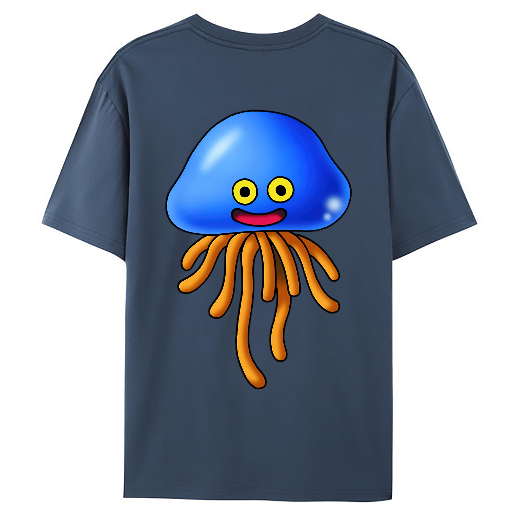 （画像用） ドラゴンクエスト Doragon Kuesuto Dragon Quest 綿100％ メンズ半袖Tシャツ（バックプリント） 通気性