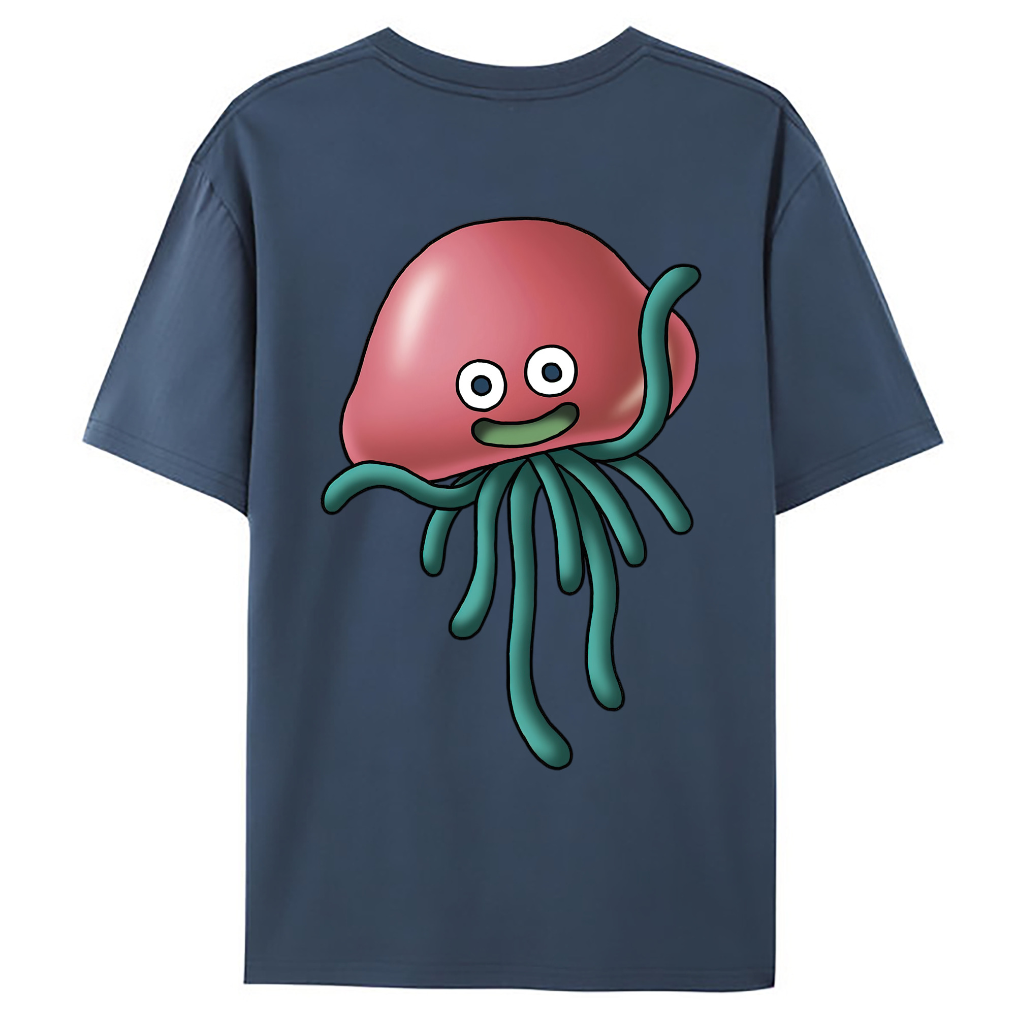 （画像用） ドラゴンクエスト Doragon Kuesuto Dragon Quest 綿100％ メンズ半袖Tシャツ（バックプリント） 通気性