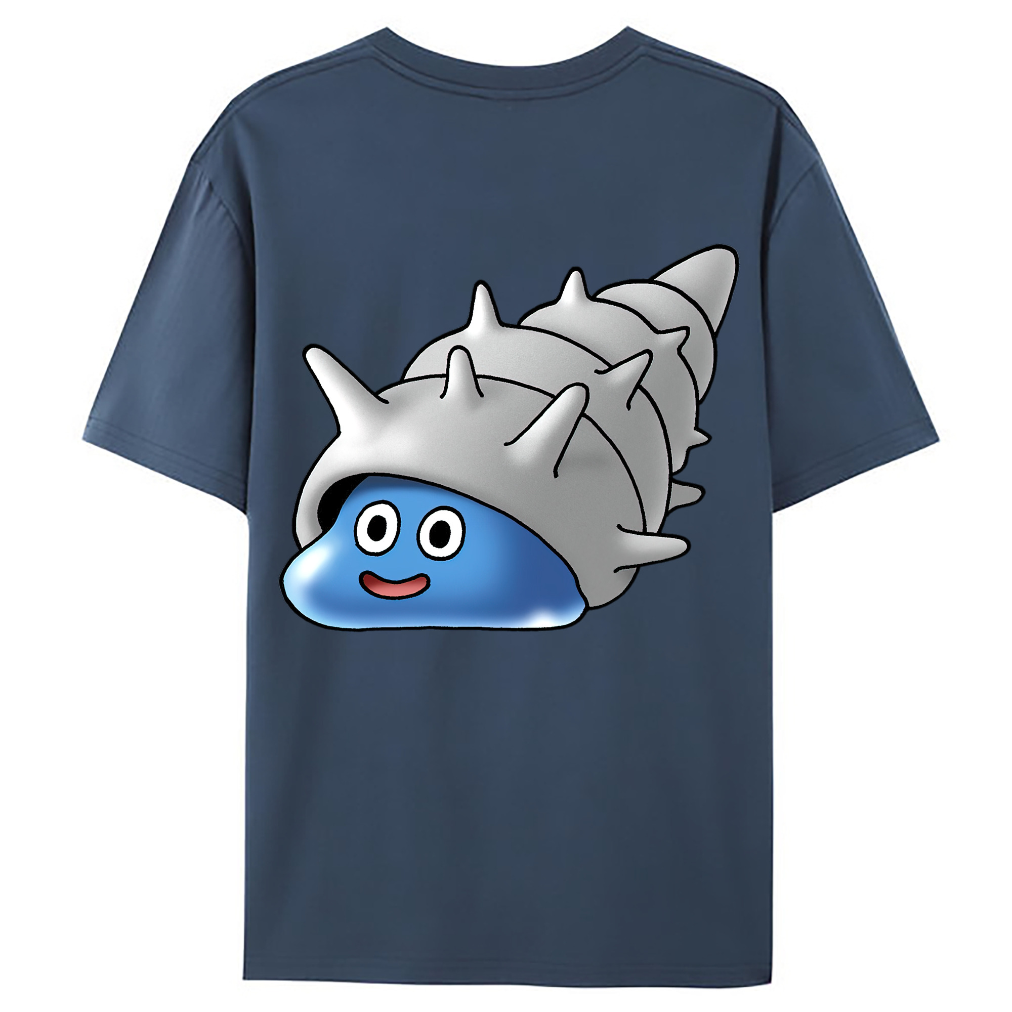 （画像用） ドラゴンクエスト Doragon Kuesuto Dragon Quest 綿100％ メンズ半袖Tシャツ（バックプリント） 通気性