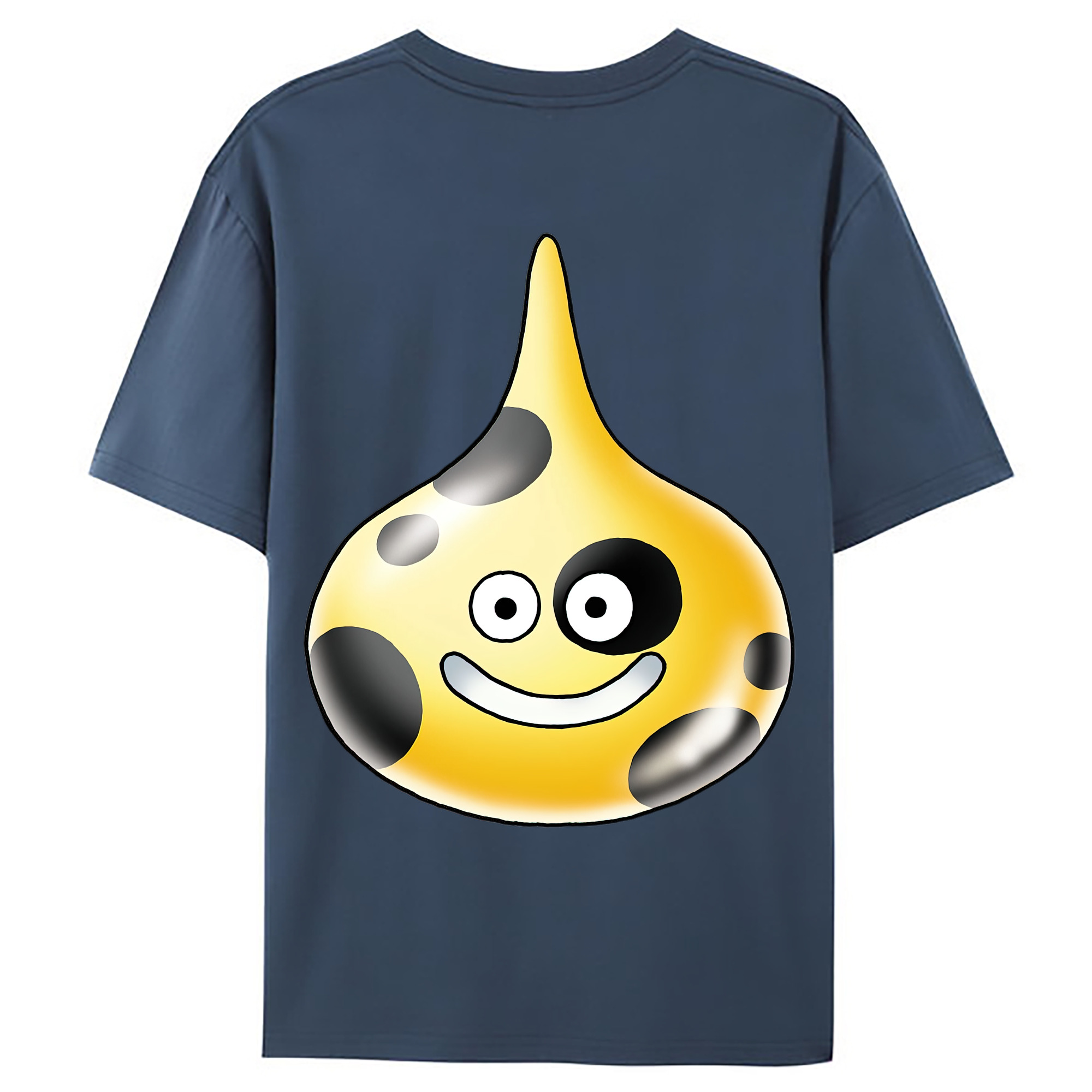 （画像用） ドラゴンクエスト Doragon Kuesuto Dragon Quest 綿100％ メンズ半袖Tシャツ（バックプリント） 通気性