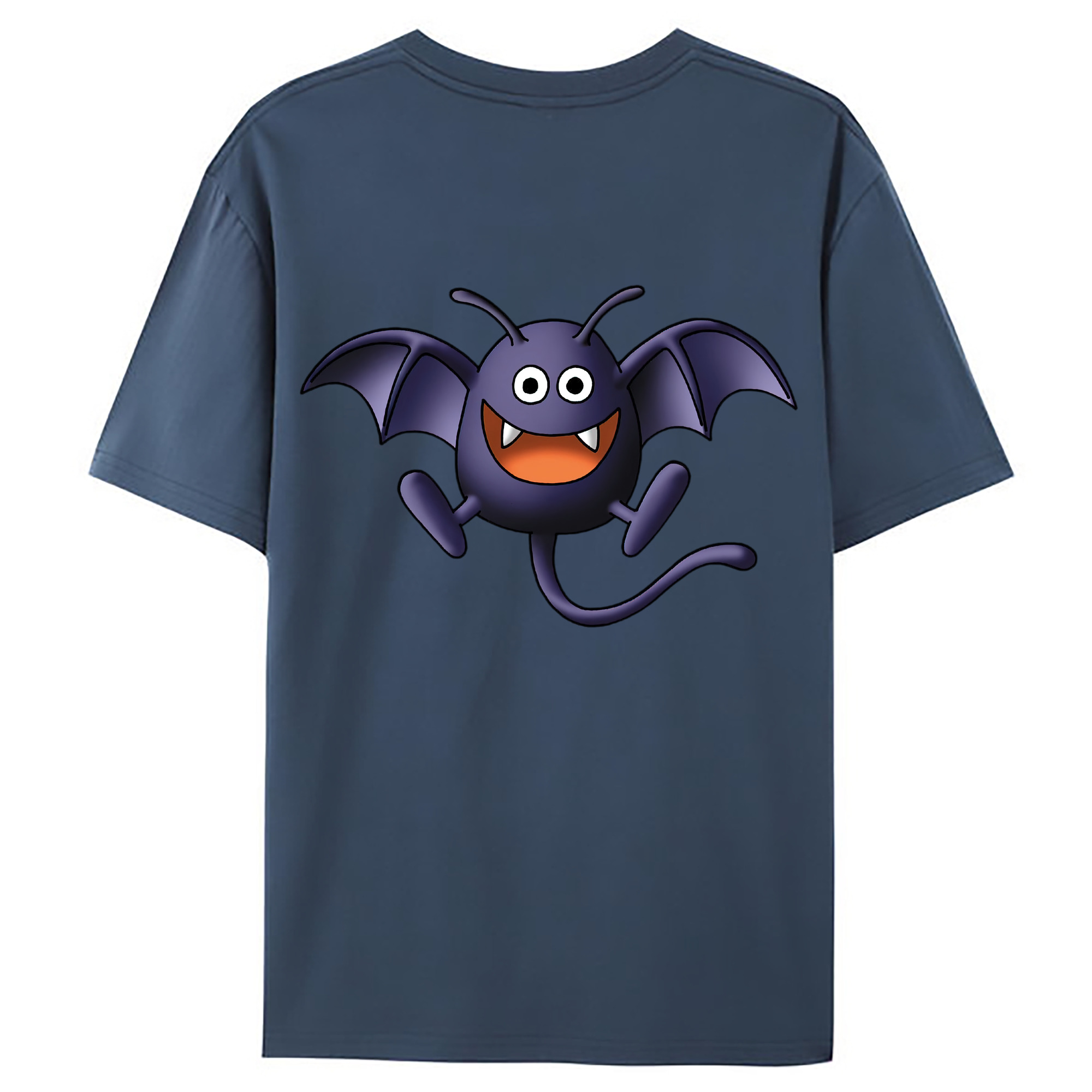 （画像用） ドラゴンクエスト Doragon Kuesuto Dragon Quest 綿100％ メンズ半袖Tシャツ（バックプリント） 通気性