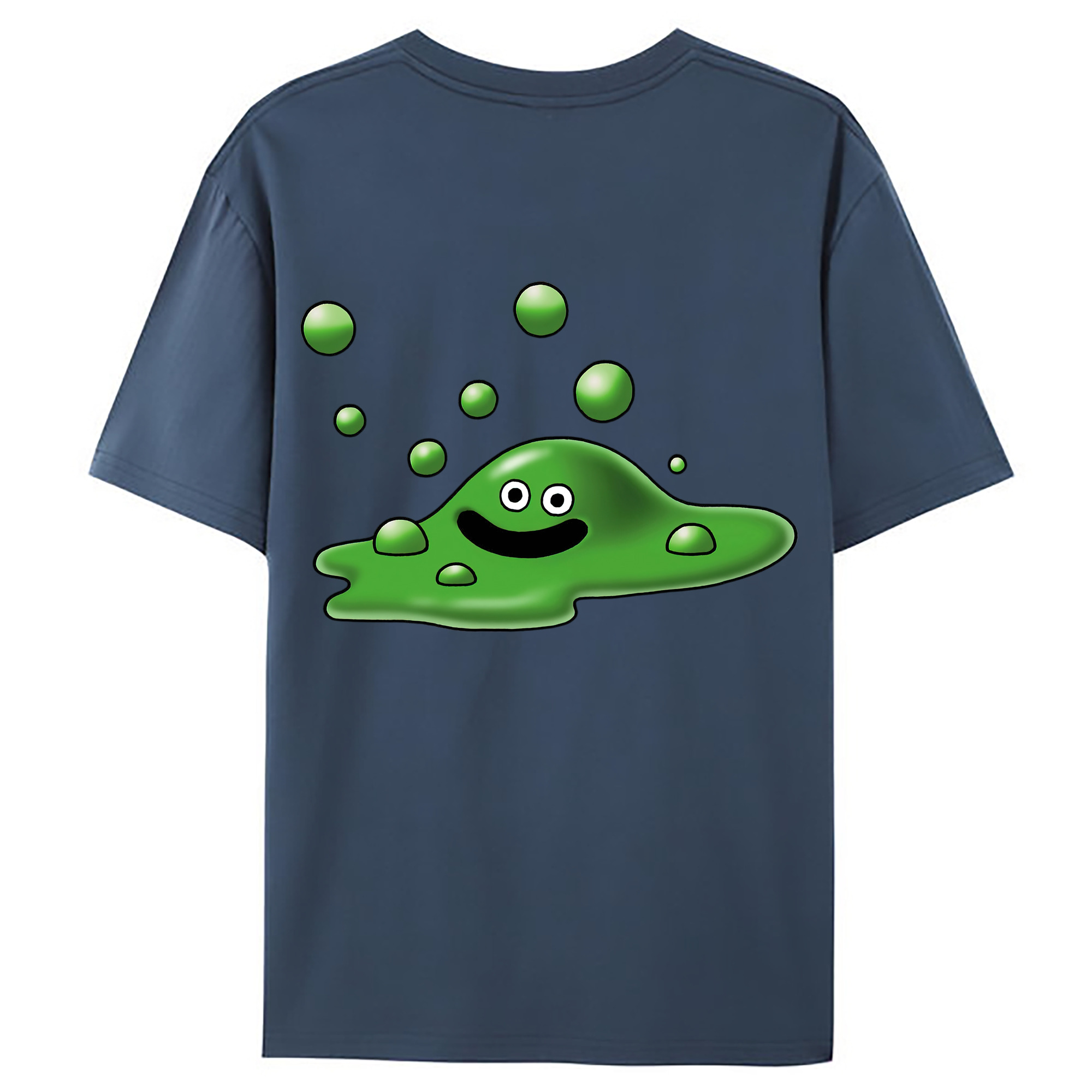 （画像用） ドラゴンクエスト Doragon Kuesuto Dragon Quest 綿100％ メンズ半袖Tシャツ（バックプリント） 通気性