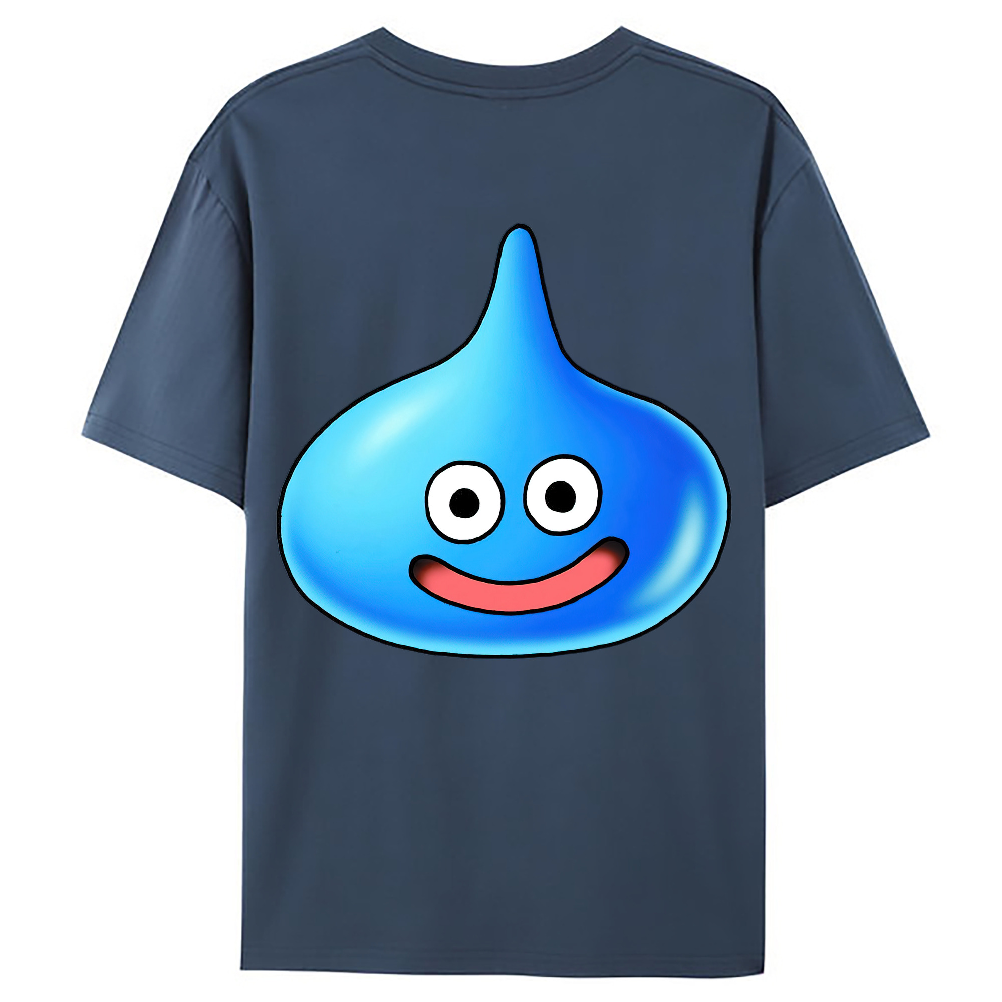 （画像用） ドラゴンクエスト Doragon Kuesuto Dragon Quest 綿100％ メンズ半袖Tシャツ（バックプリント） 通気性