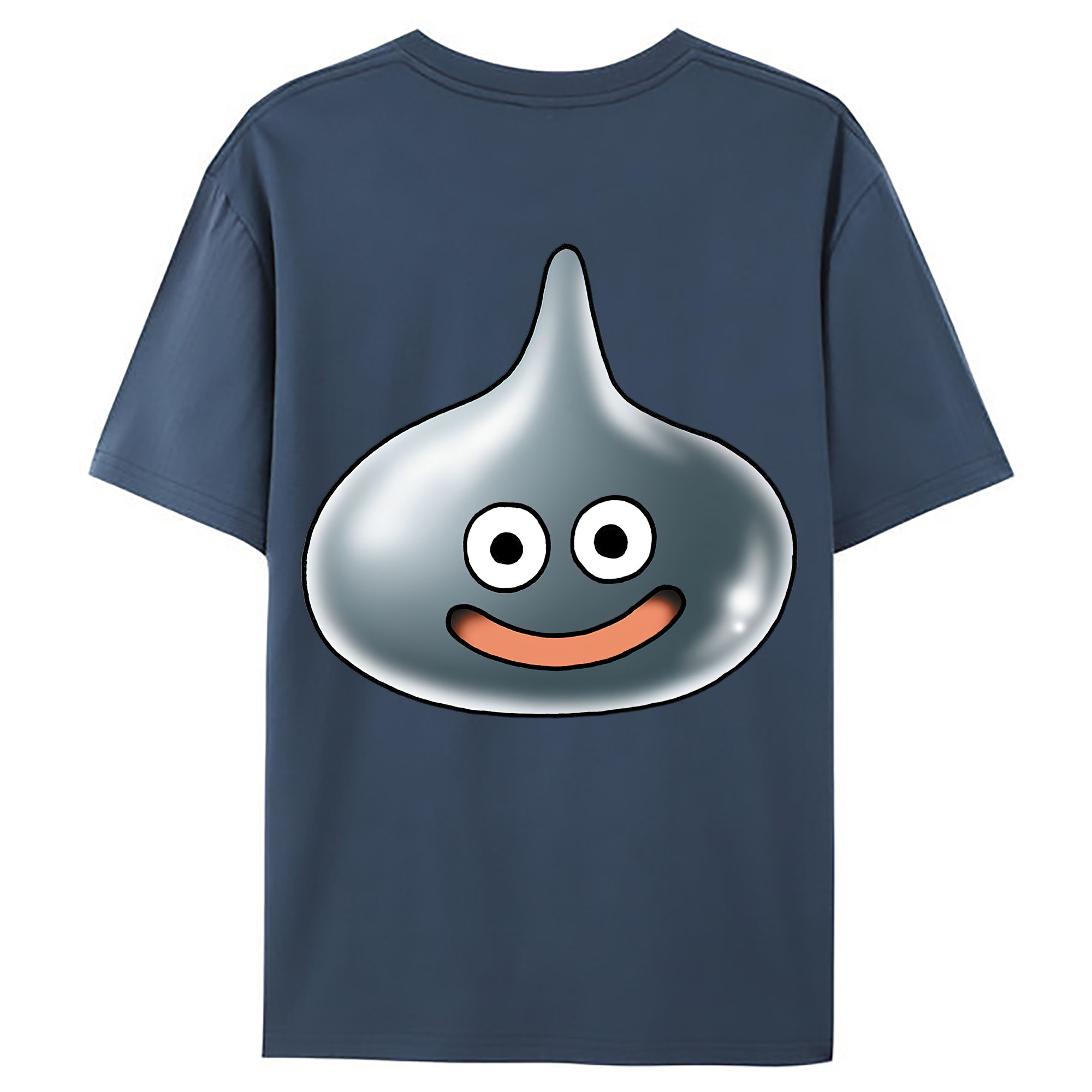 （画像用） ドラゴンクエスト Doragon Kuesuto Dragon Quest 綿100％ メンズ半袖Tシャツ（バックプリント） 通気性