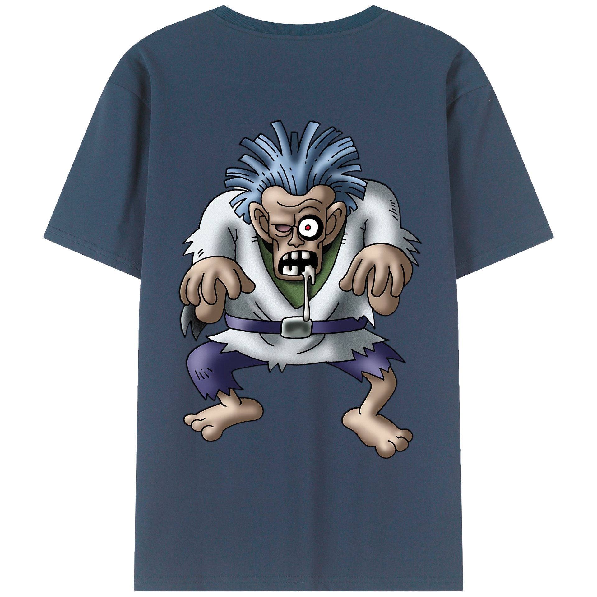 （画像用） ドラゴンクエスト Doragon Kuesuto Dragon Quest 綿100％ メンズ半袖Tシャツ（バックプリント） 通気性