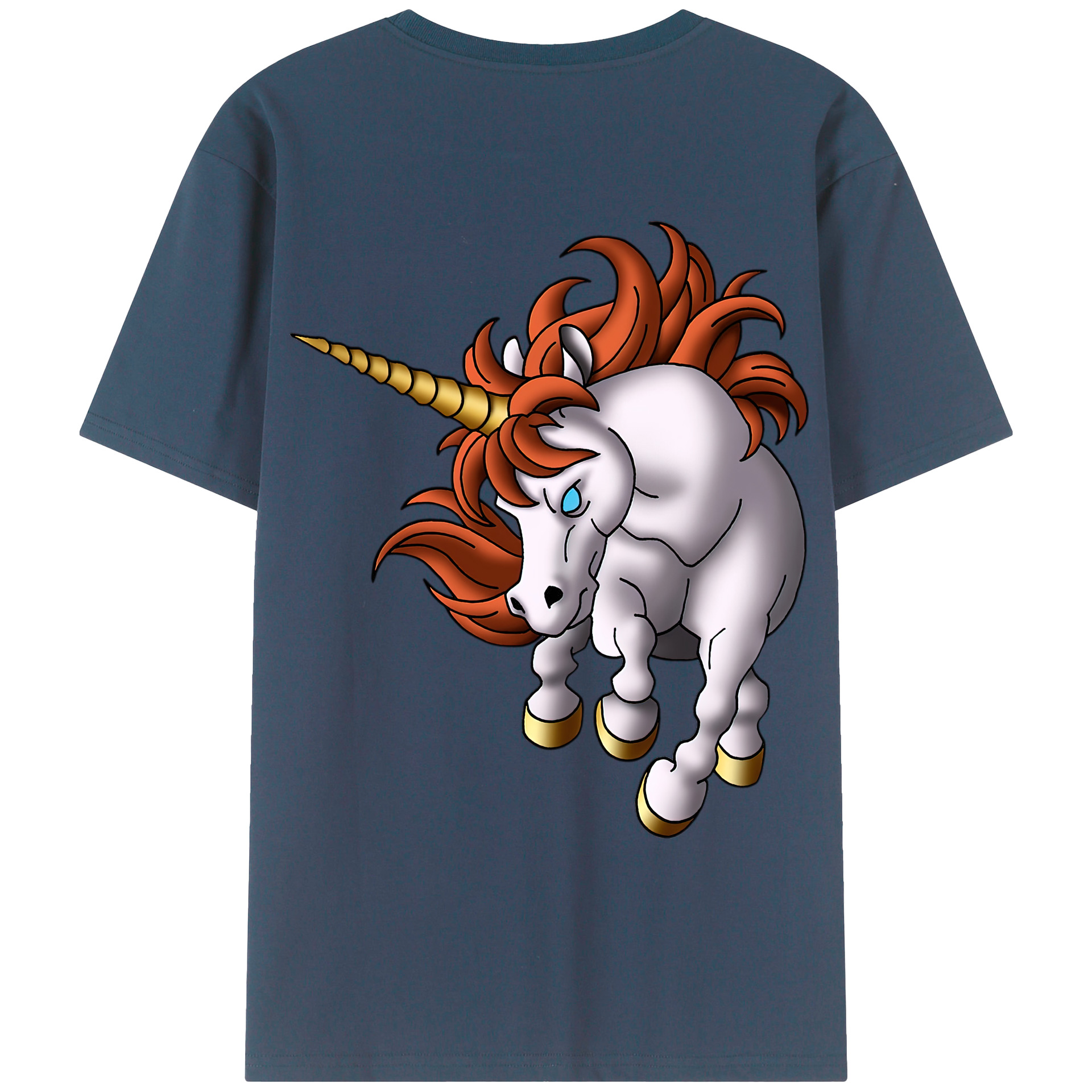 （画像用） ドラゴンクエスト Doragon Kuesuto Dragon Quest 綿100％ メンズ半袖Tシャツ（バックプリント） 通気性