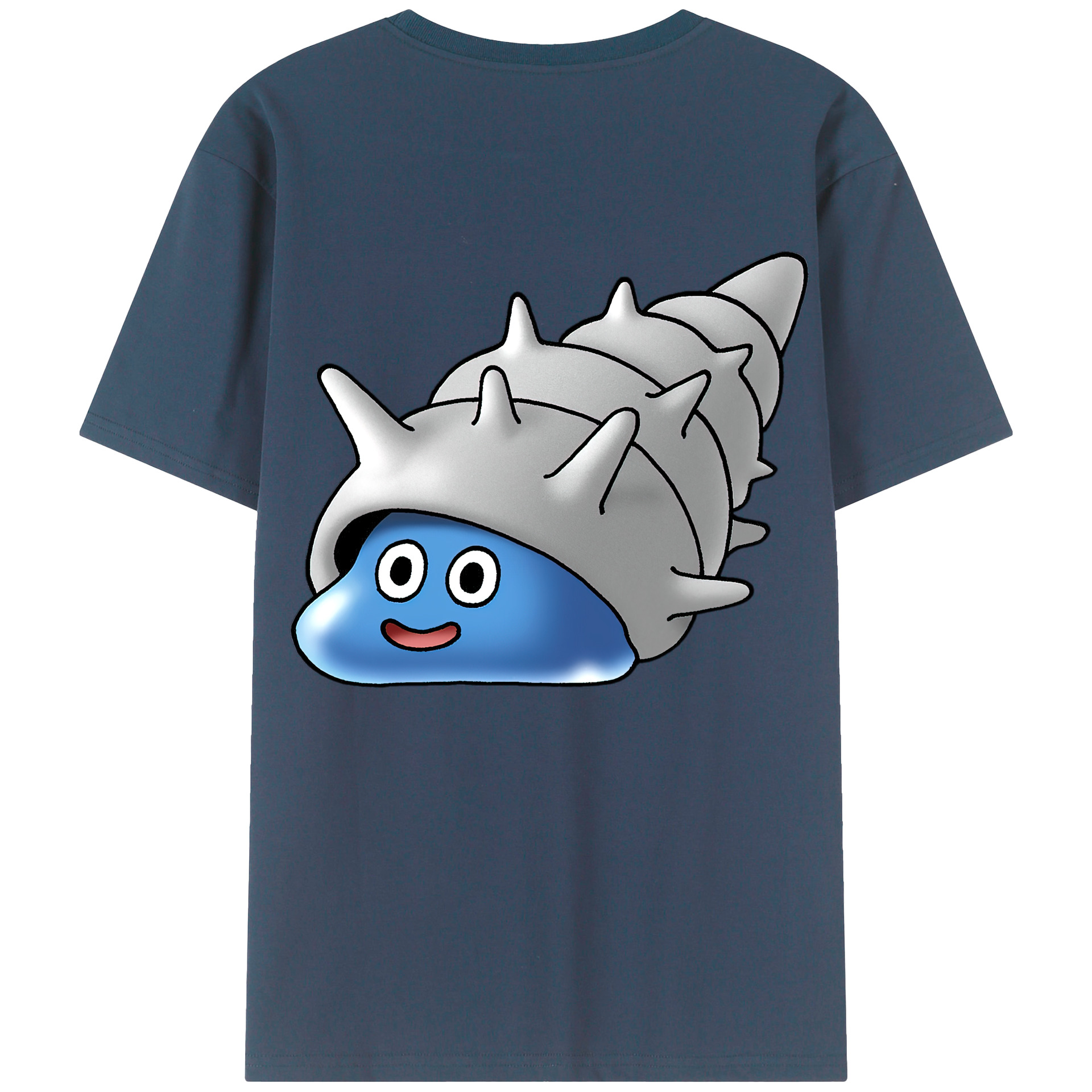 （画像用） ドラゴンクエスト Doragon Kuesuto Dragon Quest 綿100％ メンズ半袖Tシャツ（バックプリント） 通気性