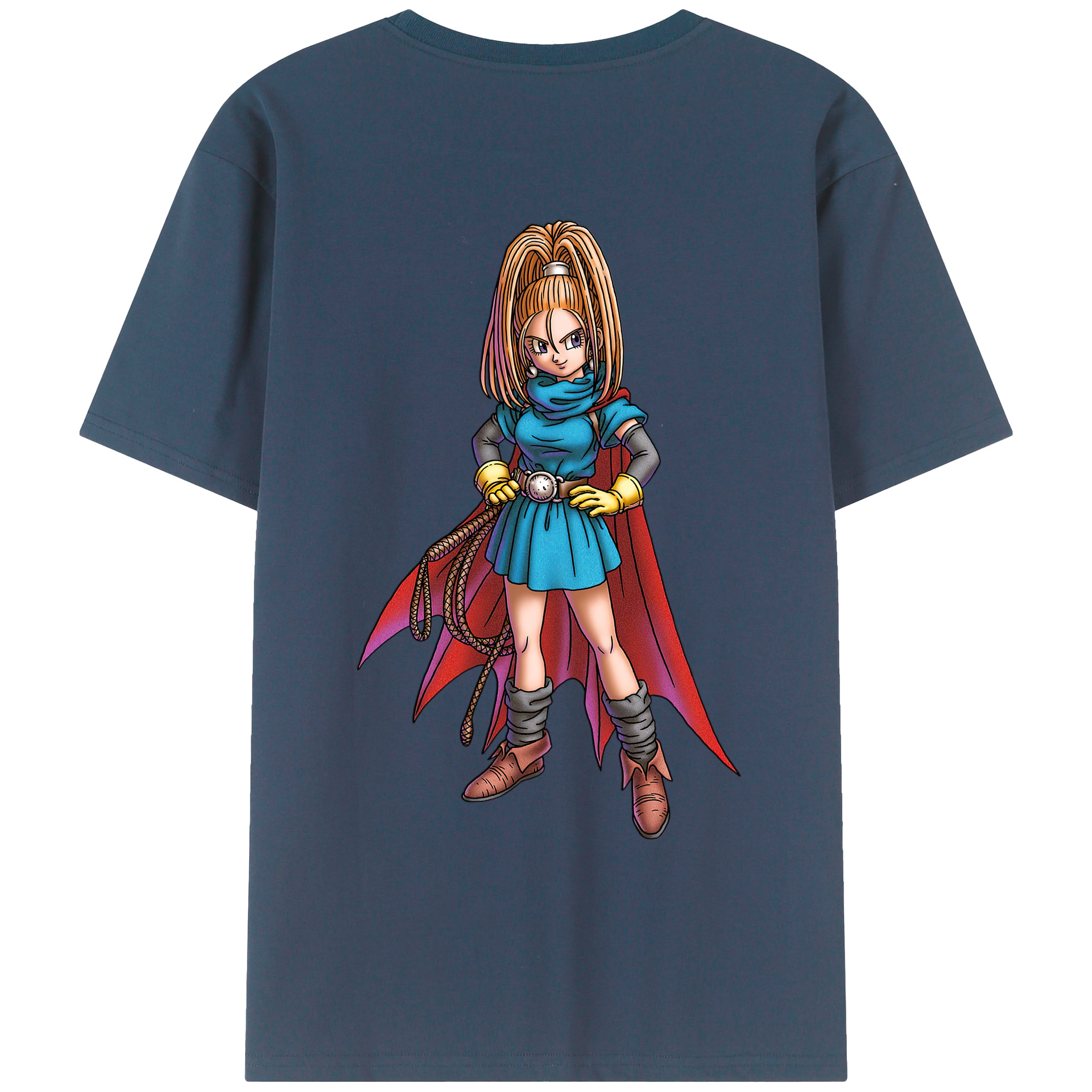 （画像用） ドラゴンクエスト Doragon Kuesuto Dragon Quest 綿100％ メンズ半袖Tシャツ（バックプリント） 通気性
