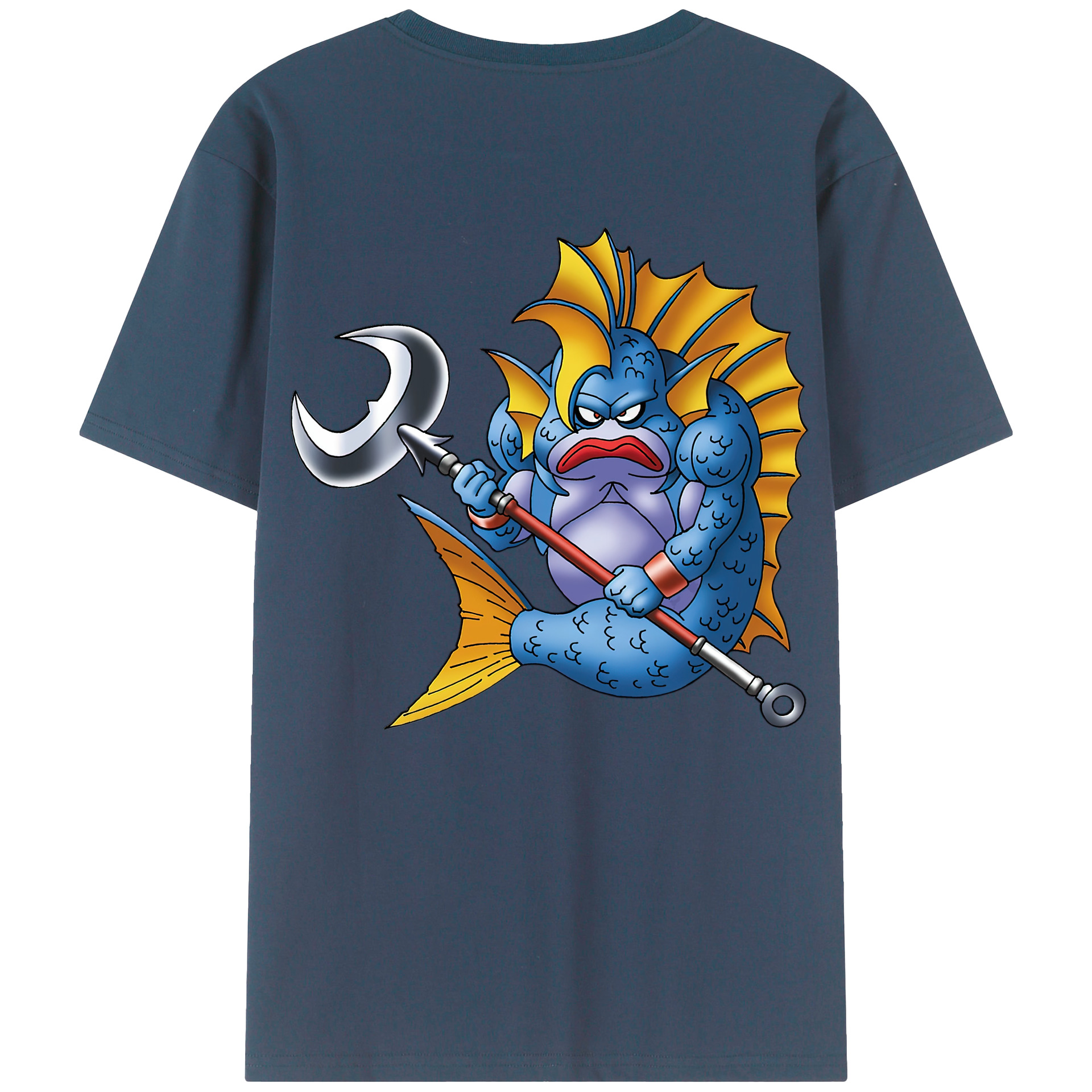 （画像用） ドラゴンクエスト Doragon Kuesuto Dragon Quest 綿100％ メンズ半袖Tシャツ（バックプリント） 通気性