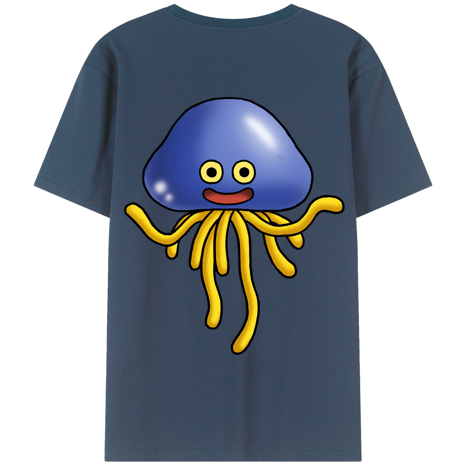 （画像用） ドラゴンクエスト Doragon Kuesuto Dragon Quest 綿100％ メンズ半袖Tシャツ（バックプリント） 通気性