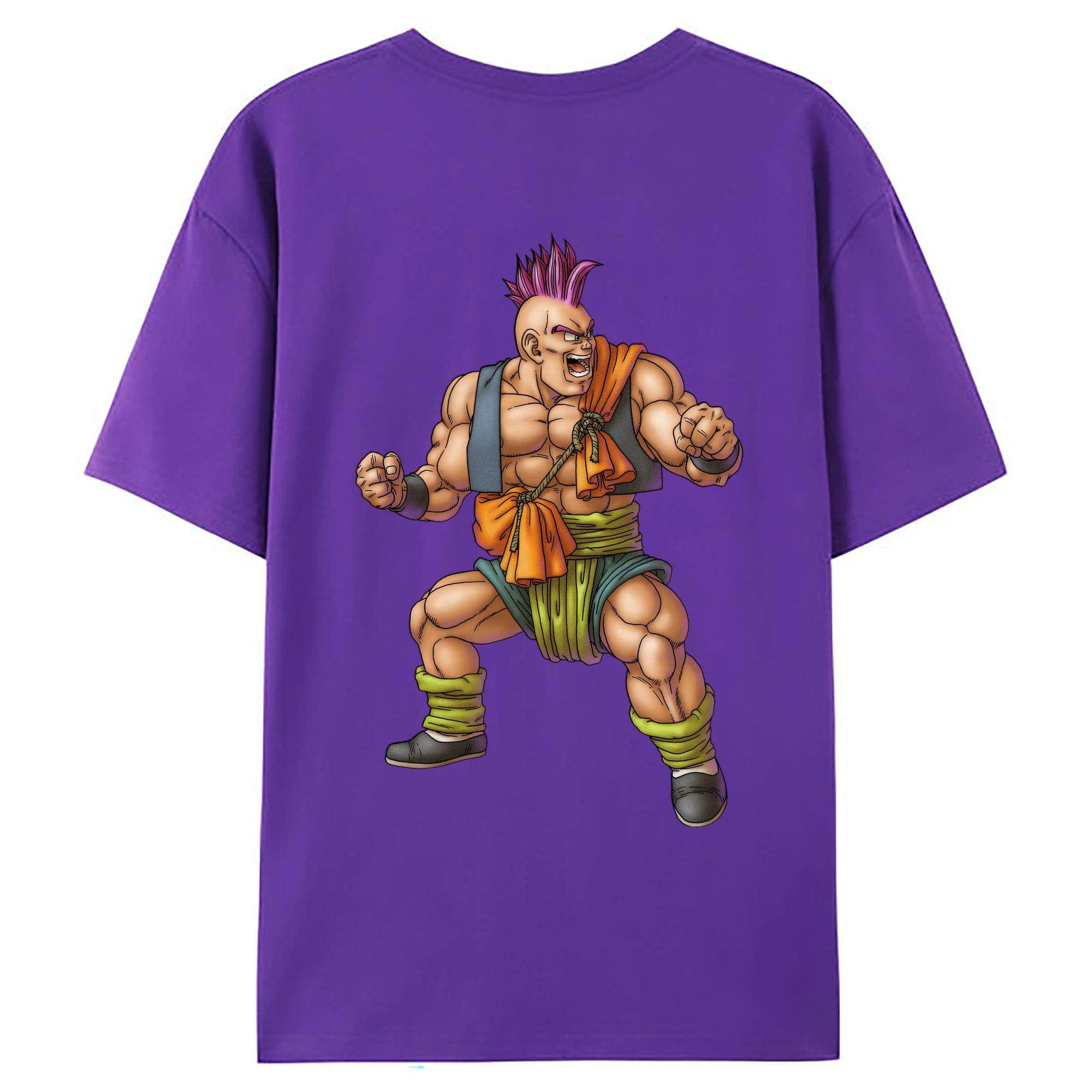 （画像用） ドラゴンクエスト Doragon Kuesuto Dragon Quest 綿100％ メンズ半袖Tシャツ（バックプリント） 通気性