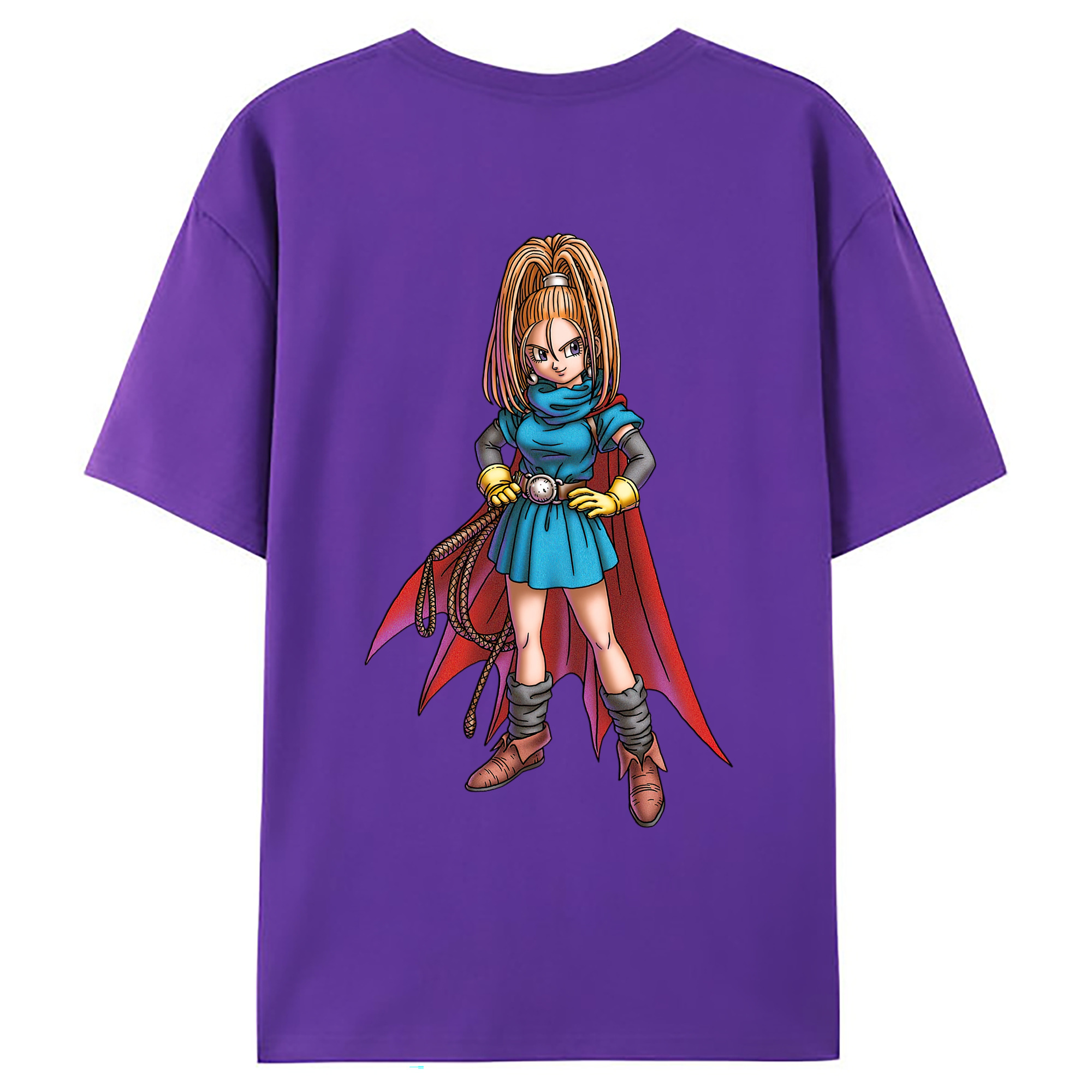 （画像用） ドラゴンクエスト Doragon Kuesuto Dragon Quest 綿100％ メンズ半袖Tシャツ（バックプリント） 通気性