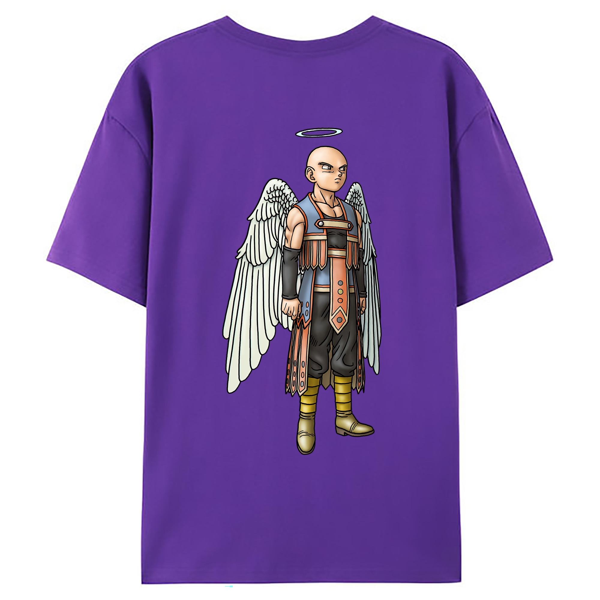 （画像用） ドラゴンクエスト Doragon Kuesuto Dragon Quest 綿100％ メンズ半袖Tシャツ（バックプリント） 通気性