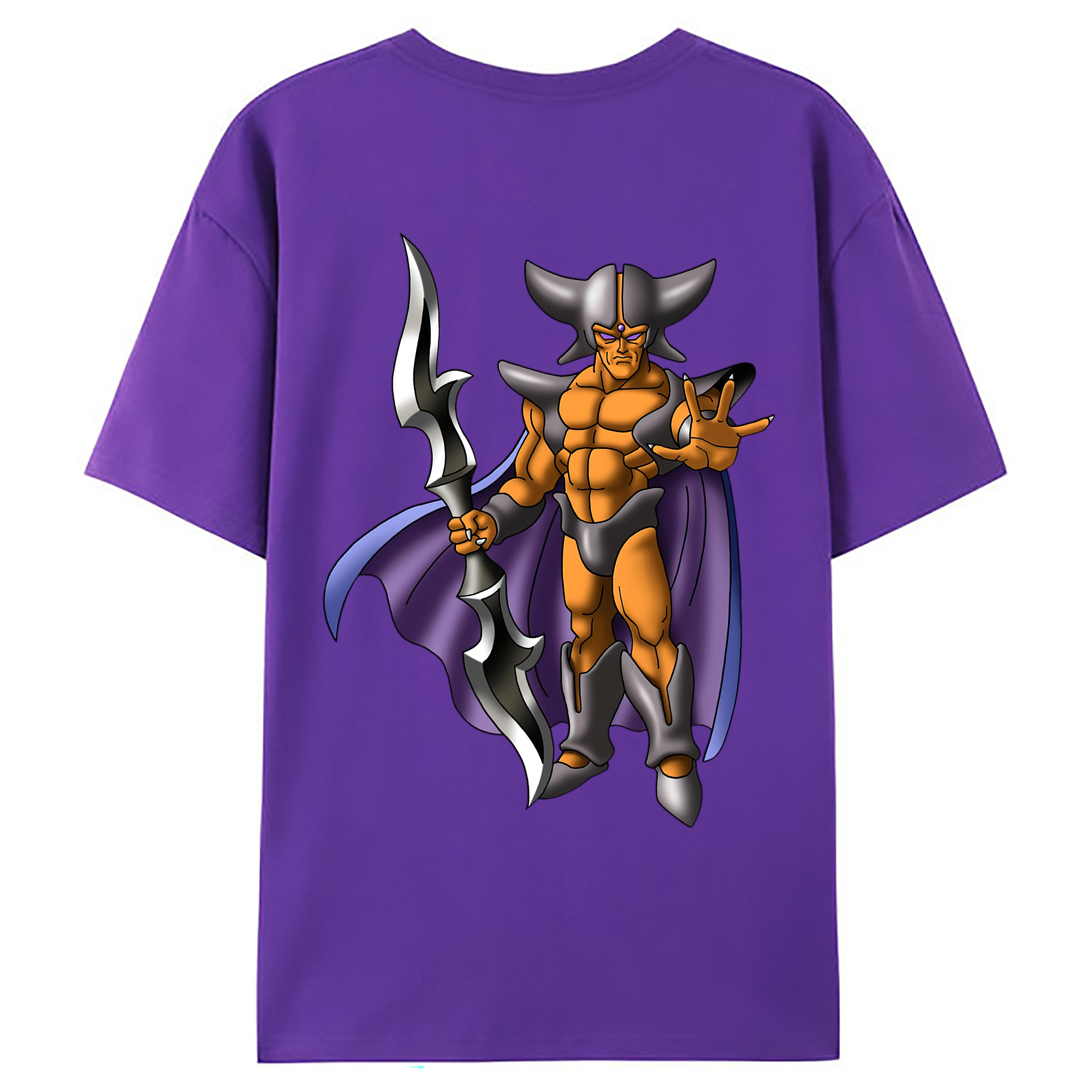（画像用） ドラゴンクエスト Doragon Kuesuto Dragon Quest 綿100％ メンズ半袖Tシャツ（バックプリント） 通気性