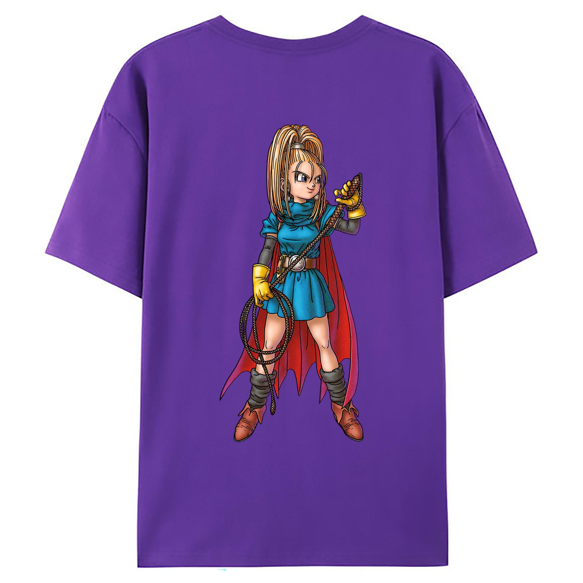 （画像用） ドラゴンクエスト Doragon Kuesuto Dragon Quest 綿100％ メンズ半袖Tシャツ（バックプリント） 通気性