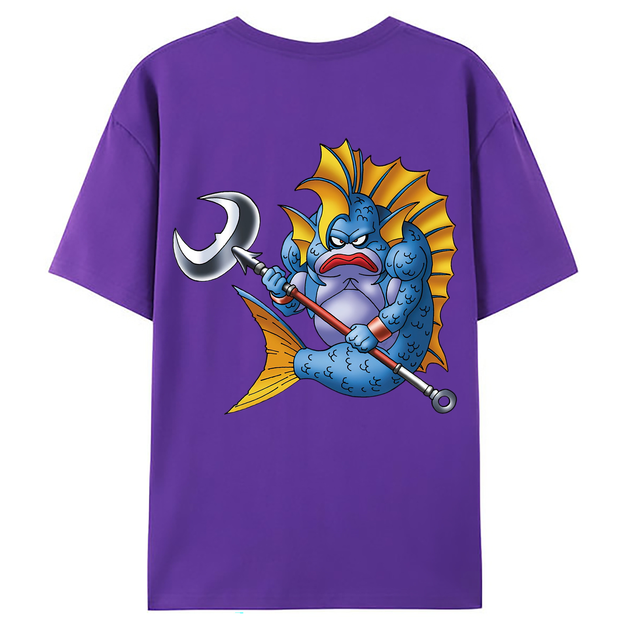 （画像用） ドラゴンクエスト Doragon Kuesuto Dragon Quest 綿100％ メンズ半袖Tシャツ（バックプリント） 通気性