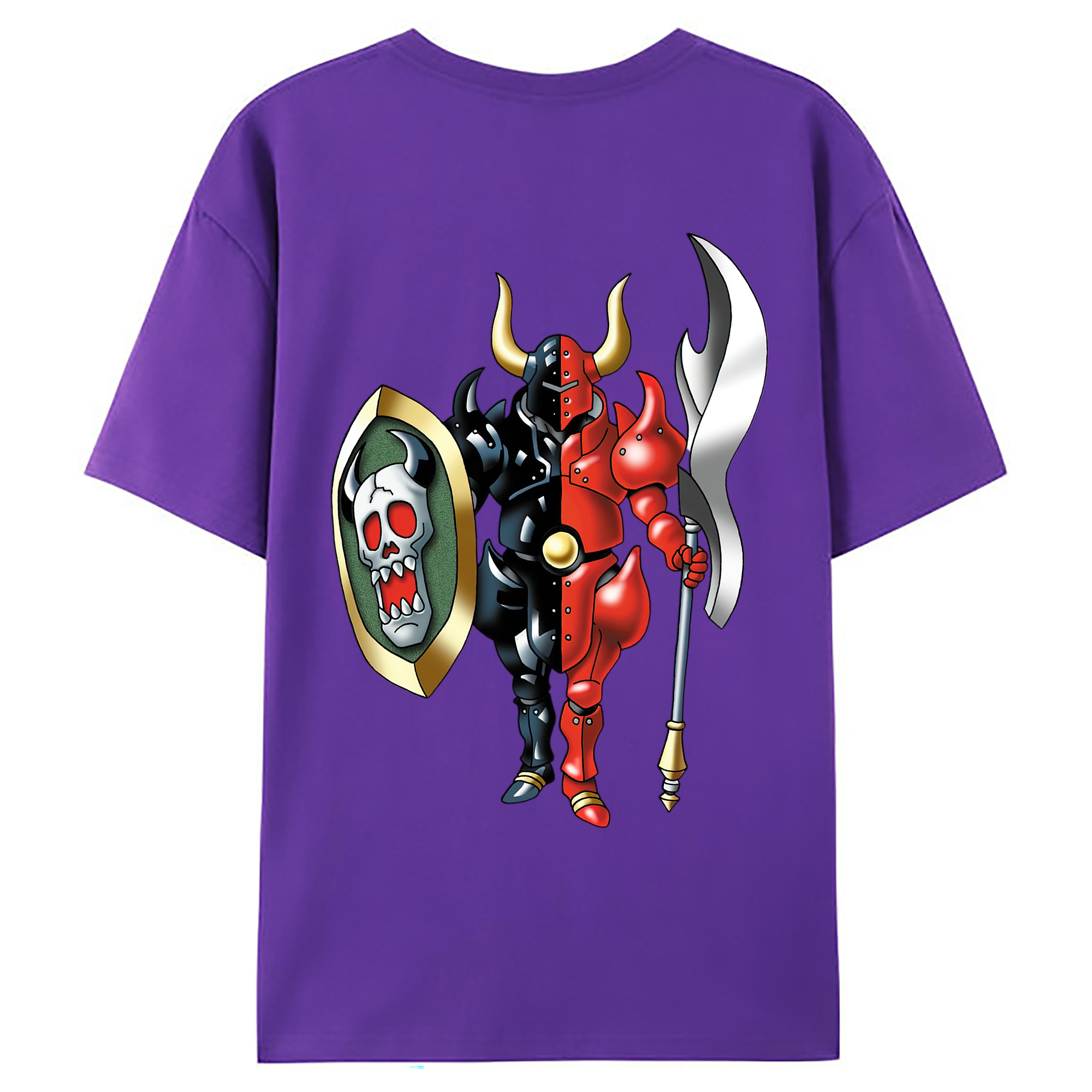 （画像用） ドラゴンクエスト Doragon Kuesuto Dragon Quest 綿100％ メンズ半袖Tシャツ（バックプリント） 通気性