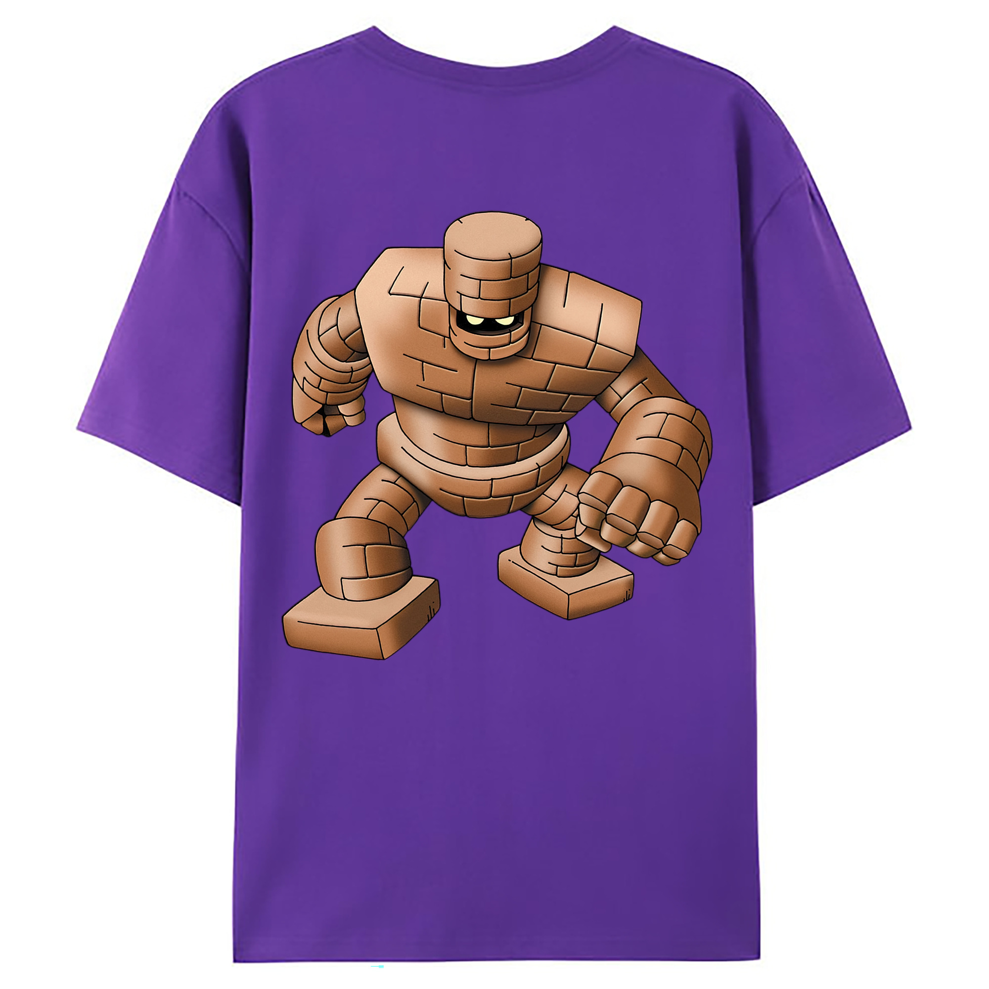 （画像用） ドラゴンクエスト Doragon Kuesuto Dragon Quest 綿100％ メンズ半袖Tシャツ（バックプリント） 通気性