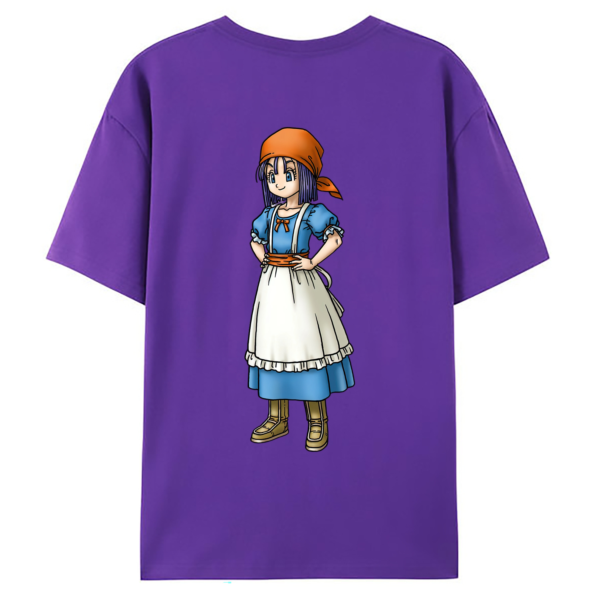 （画像用） ドラゴンクエスト Doragon Kuesuto Dragon Quest 綿100％ メンズ半袖Tシャツ（バックプリント） 通気性