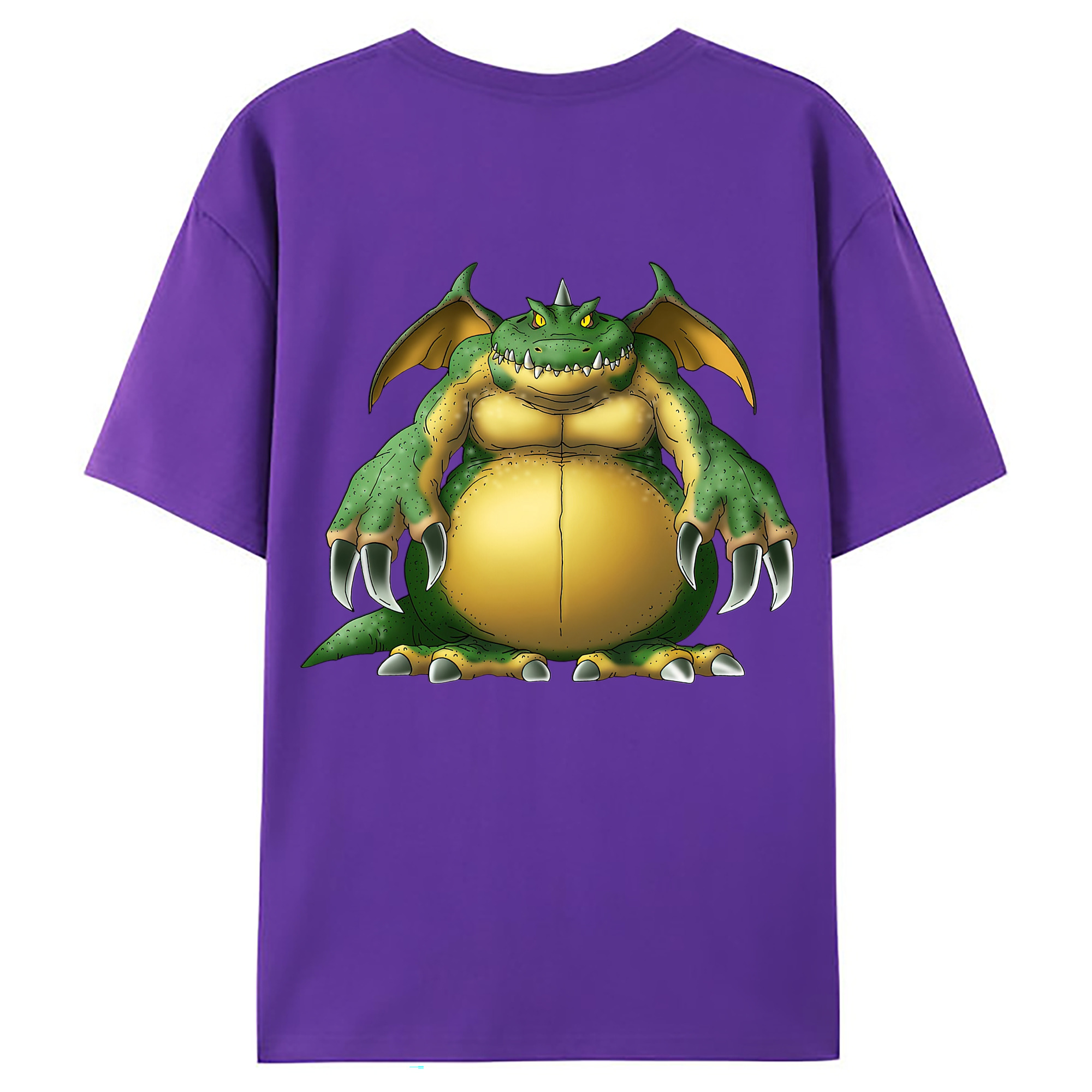 （画像用） ドラゴンクエスト Doragon Kuesuto Dragon Quest 綿100％ メンズ半袖Tシャツ（バックプリント） 通気性