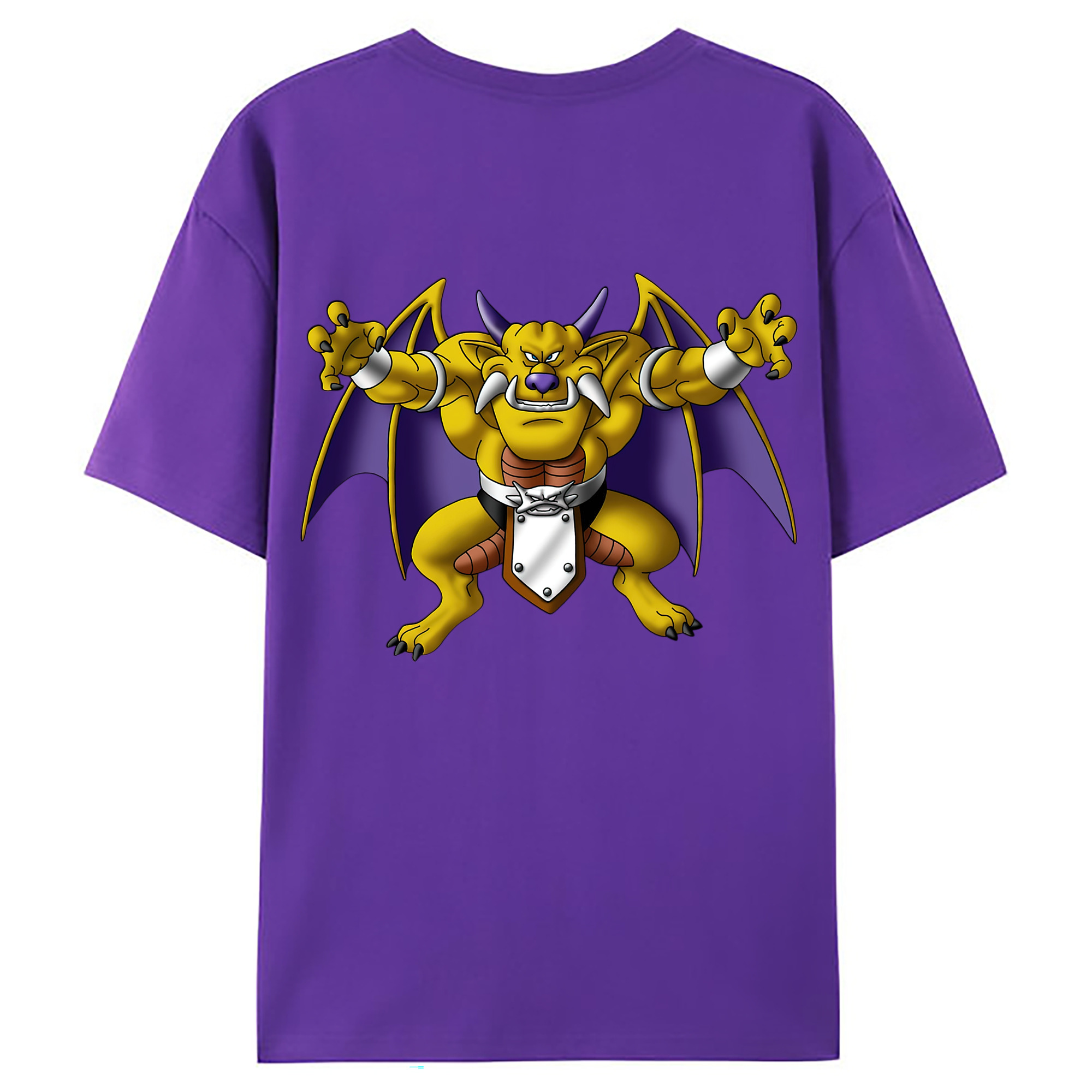 （画像用） ドラゴンクエスト Doragon Kuesuto Dragon Quest 綿100％ メンズ半袖Tシャツ（バックプリント） 通気性