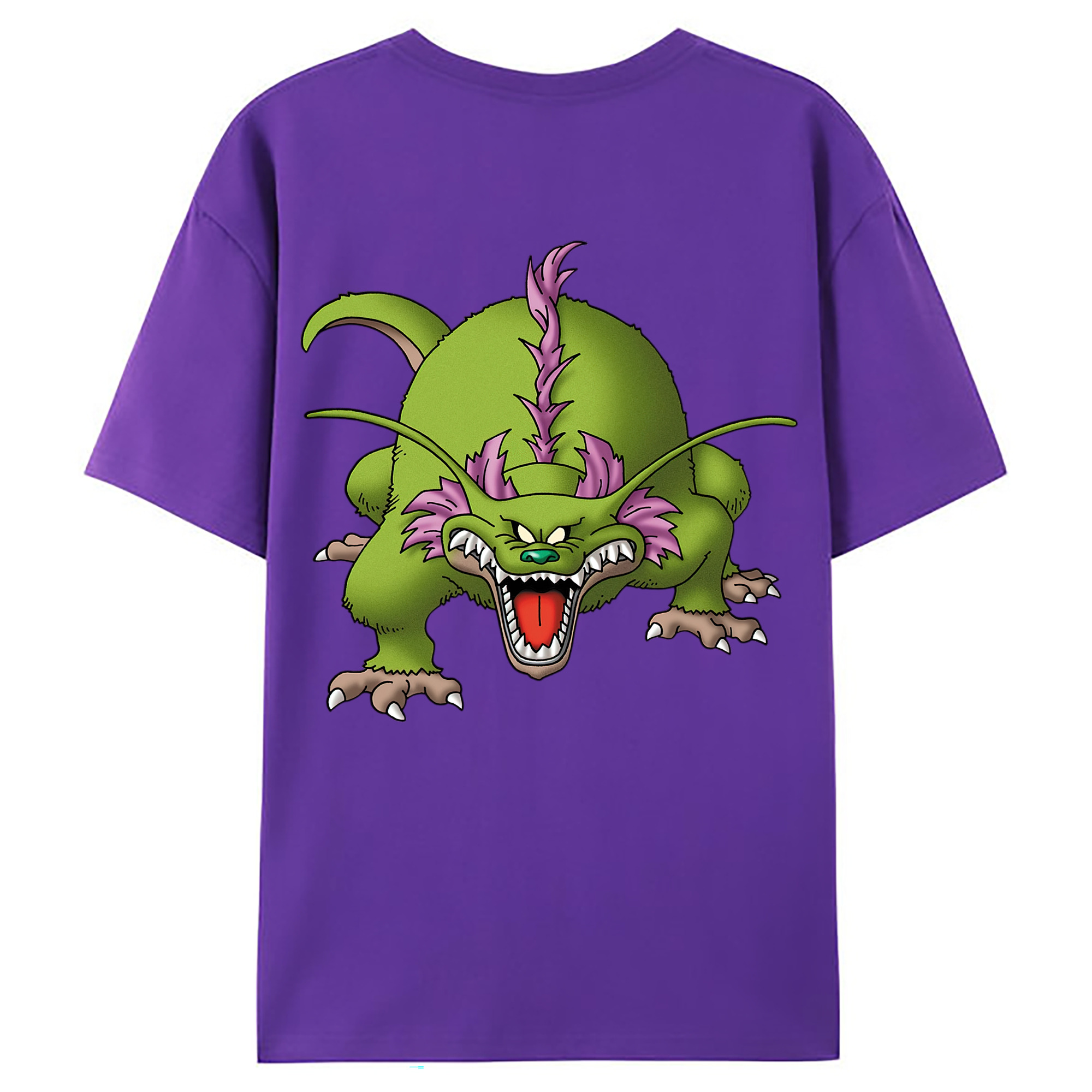 （画像用） ドラゴンクエスト Doragon Kuesuto Dragon Quest 綿100％ メンズ半袖Tシャツ（バックプリント） 通気性