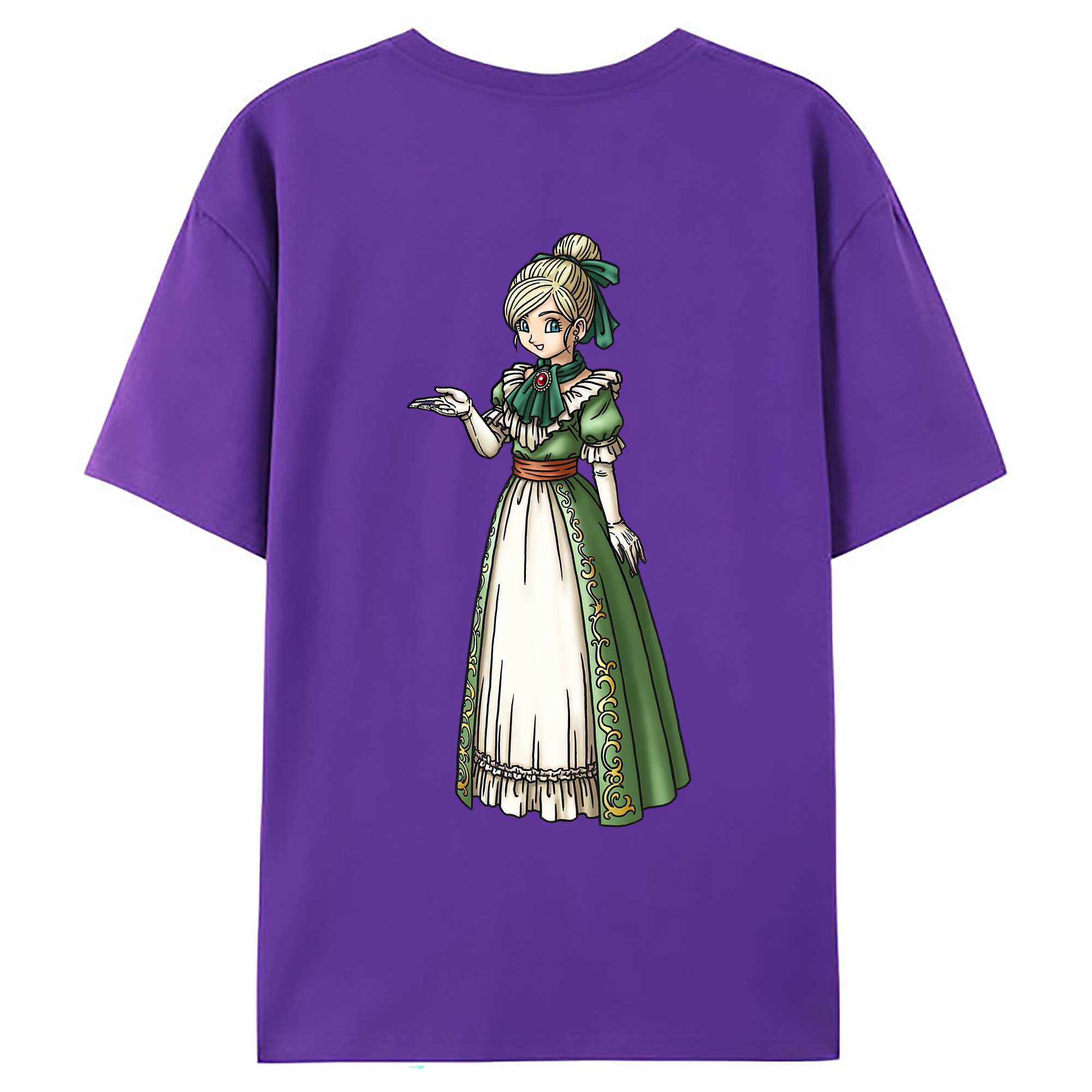 （画像用） ドラゴンクエスト Doragon Kuesuto Dragon Quest 綿100％ メンズ半袖Tシャツ（バックプリント） 通気性