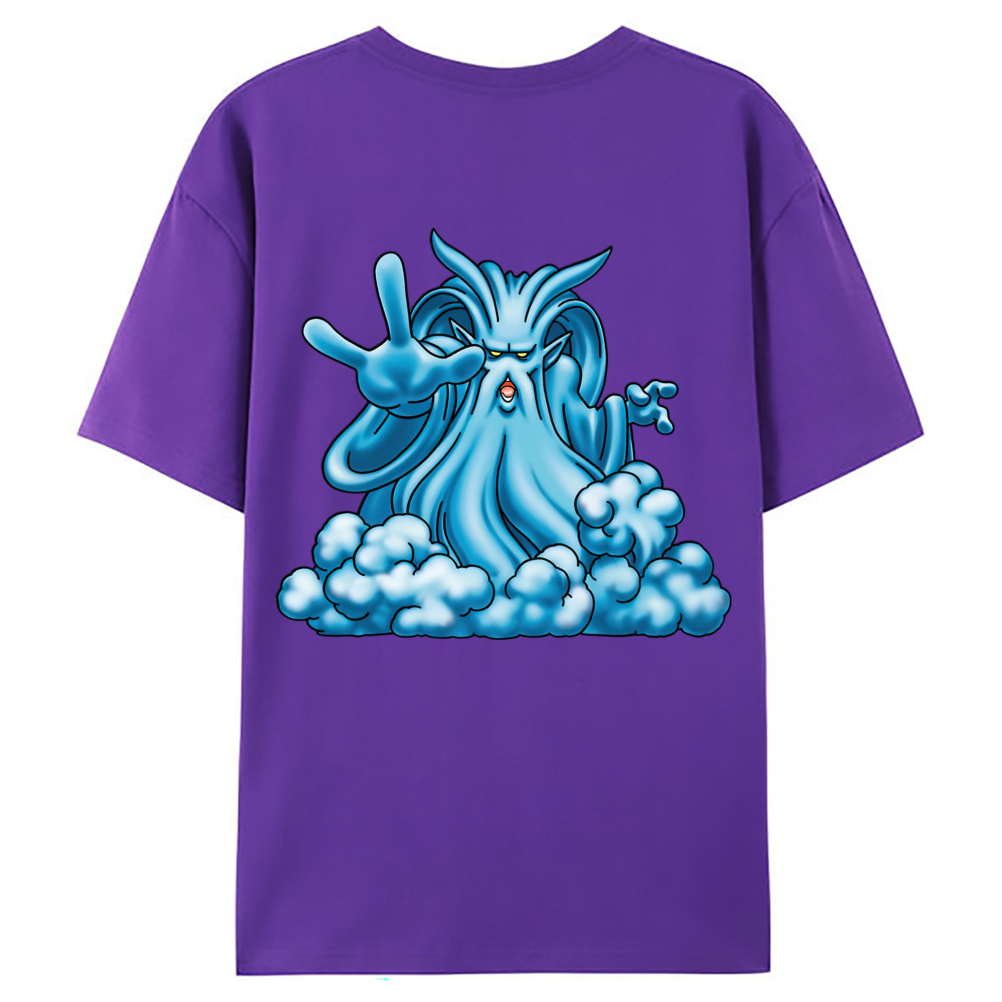 （画像用） ドラゴンクエスト Doragon Kuesuto Dragon Quest 綿100％ メンズ半袖Tシャツ（バックプリント） 通気性