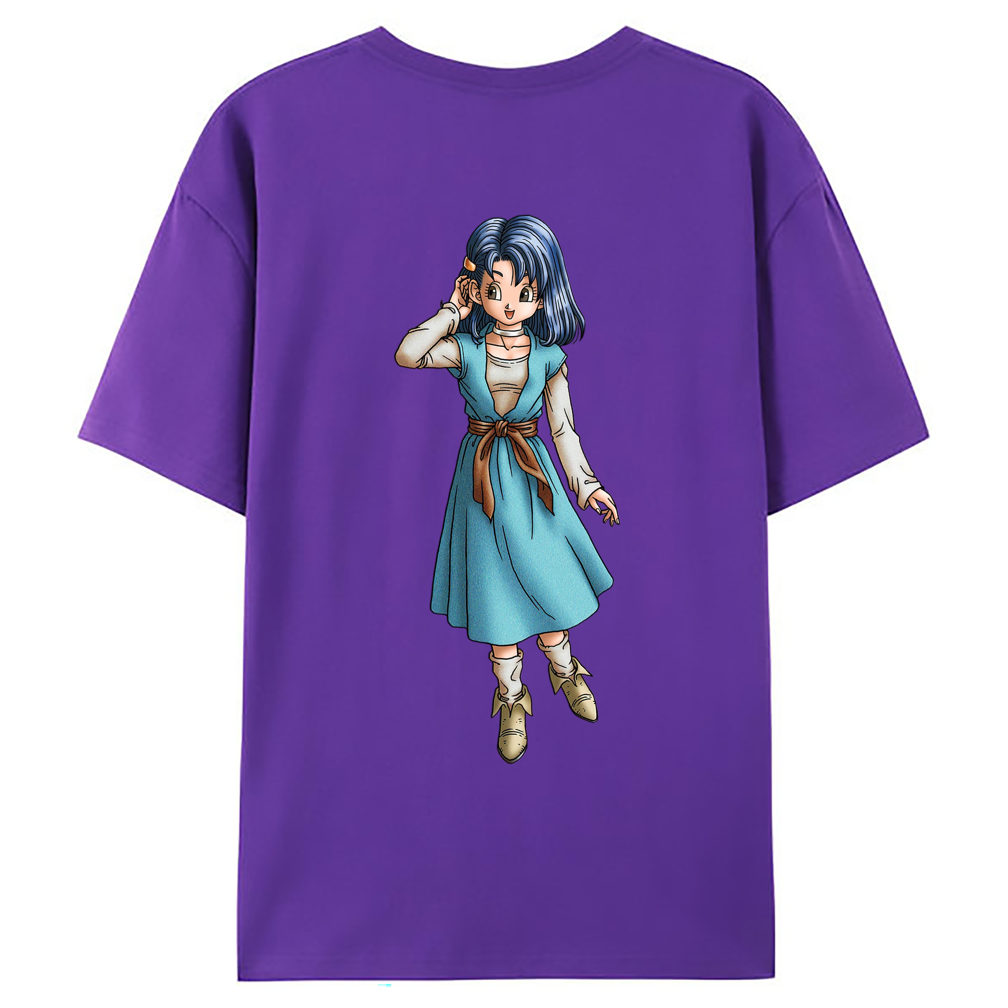 （画像用） ドラゴンクエスト Doragon Kuesuto Dragon Quest 綿100％ メンズ半袖Tシャツ（バックプリント） 通気性