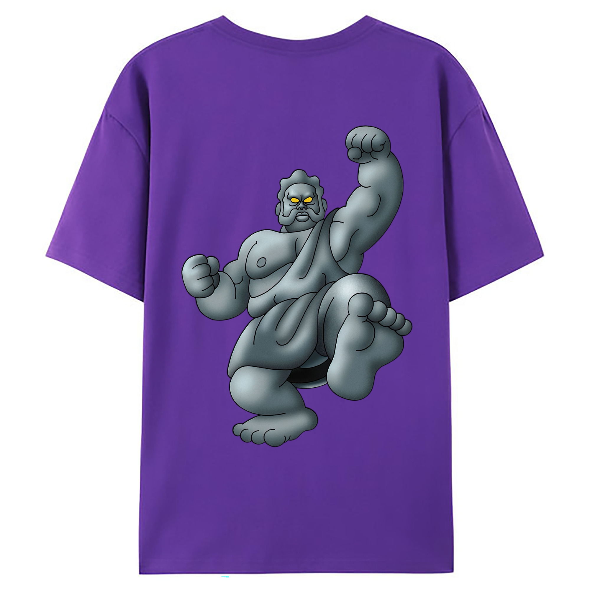 （画像用） ドラゴンクエスト Doragon Kuesuto Dragon Quest 綿100％ メンズ半袖Tシャツ（バックプリント） 通気性