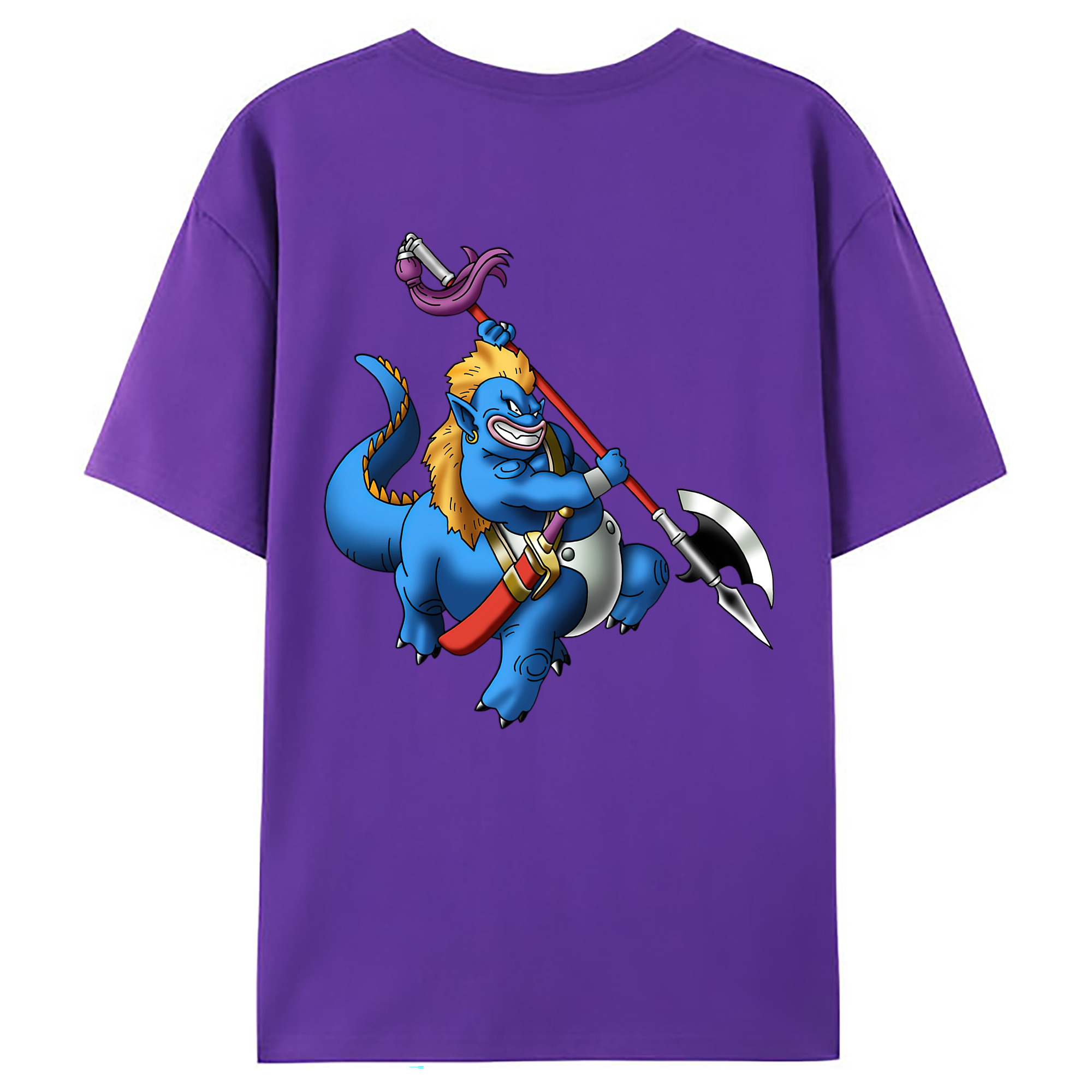 （画像用） ドラゴンクエスト Doragon Kuesuto Dragon Quest 綿100％ メンズ半袖Tシャツ（バックプリント） 通気性