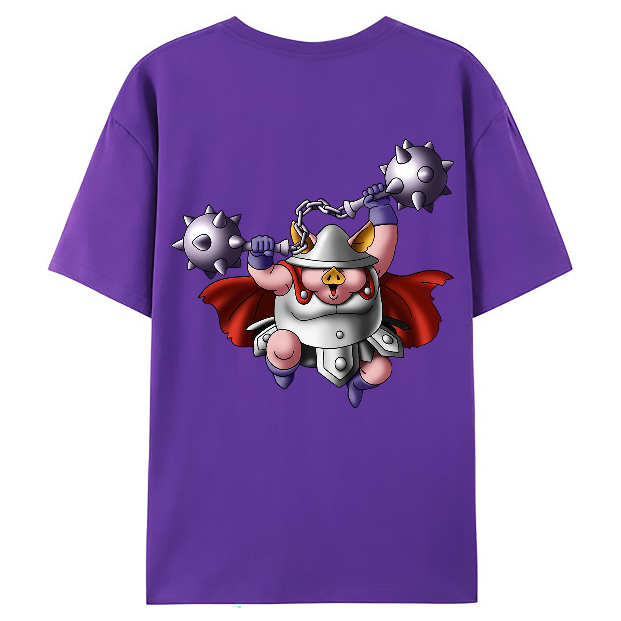 （画像用） ドラゴンクエスト Doragon Kuesuto Dragon Quest 綿100％ メンズ半袖Tシャツ（バックプリント） 通気性