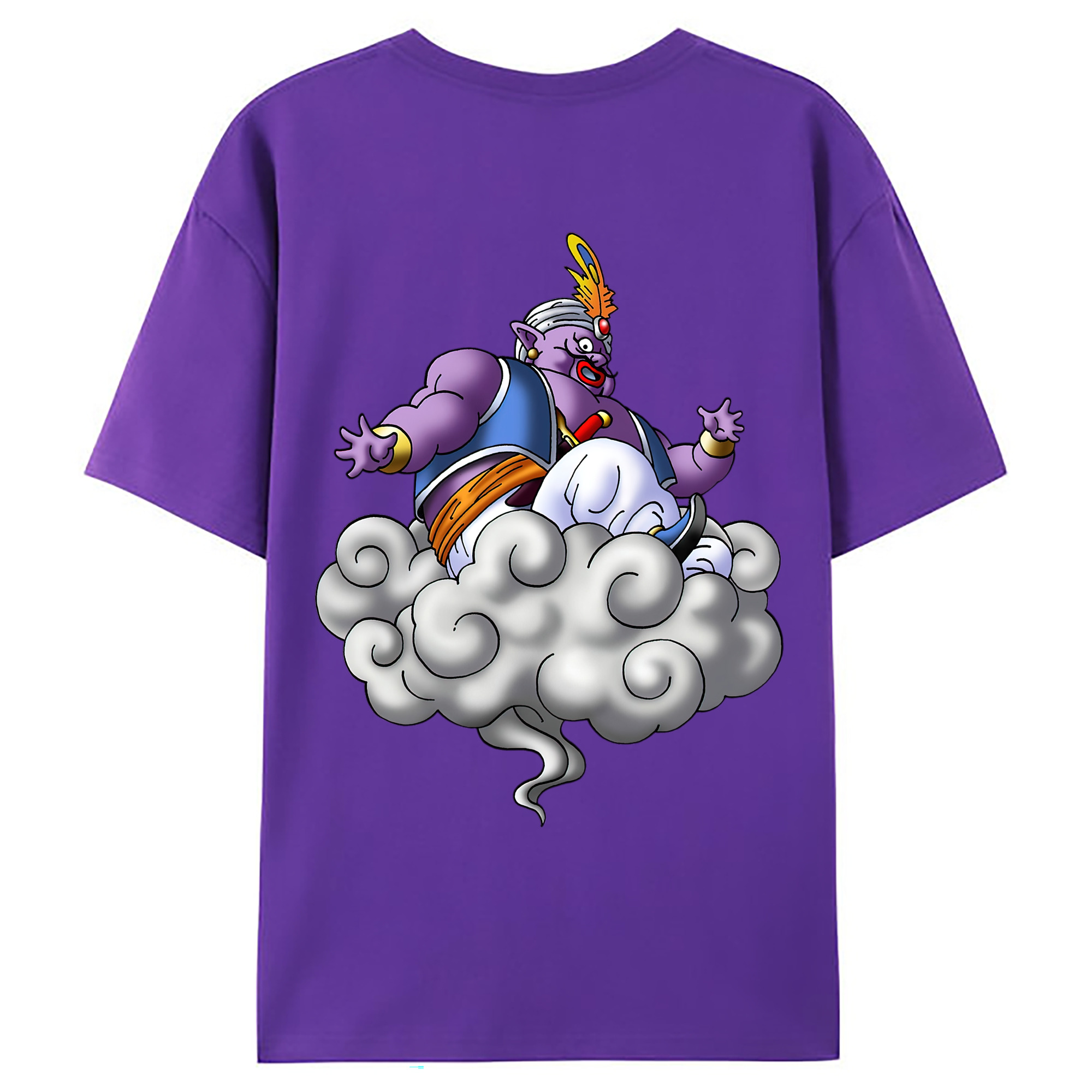 （画像用） ドラゴンクエスト Doragon Kuesuto Dragon Quest 綿100％ メンズ半袖Tシャツ（バックプリント） 通気性