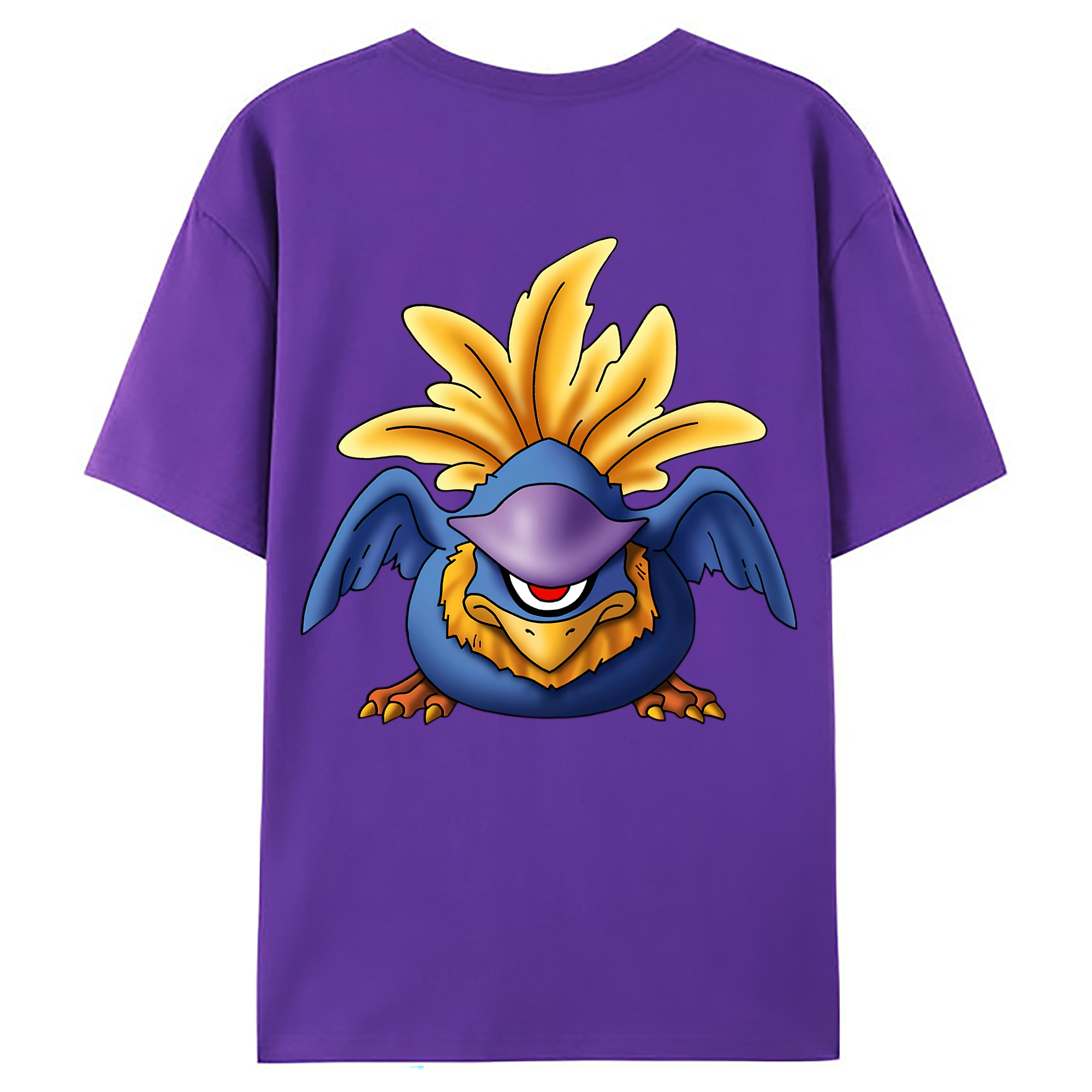 （画像用） ドラゴンクエスト Doragon Kuesuto Dragon Quest 綿100％ メンズ半袖Tシャツ（バックプリント） 通気性