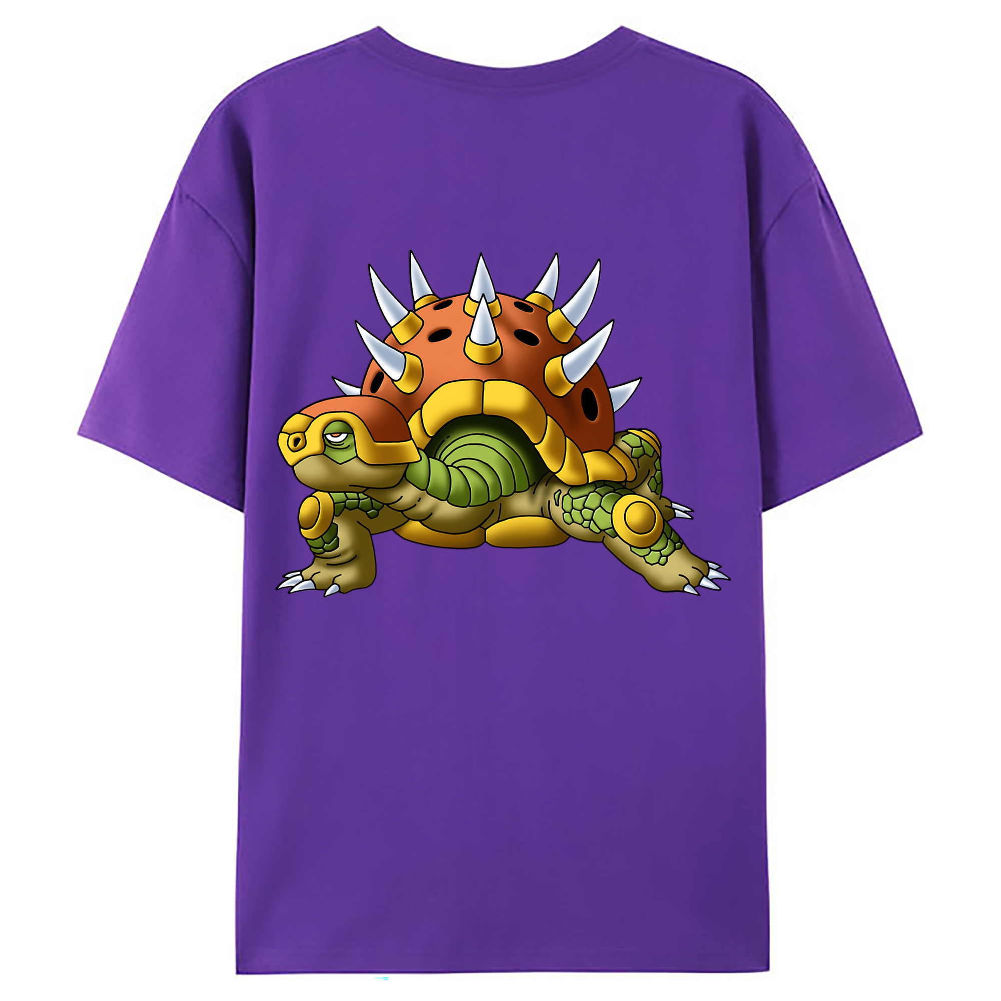 （画像用） ドラゴンクエスト Doragon Kuesuto Dragon Quest 綿100％ メンズ半袖Tシャツ（バックプリント） 通気性
