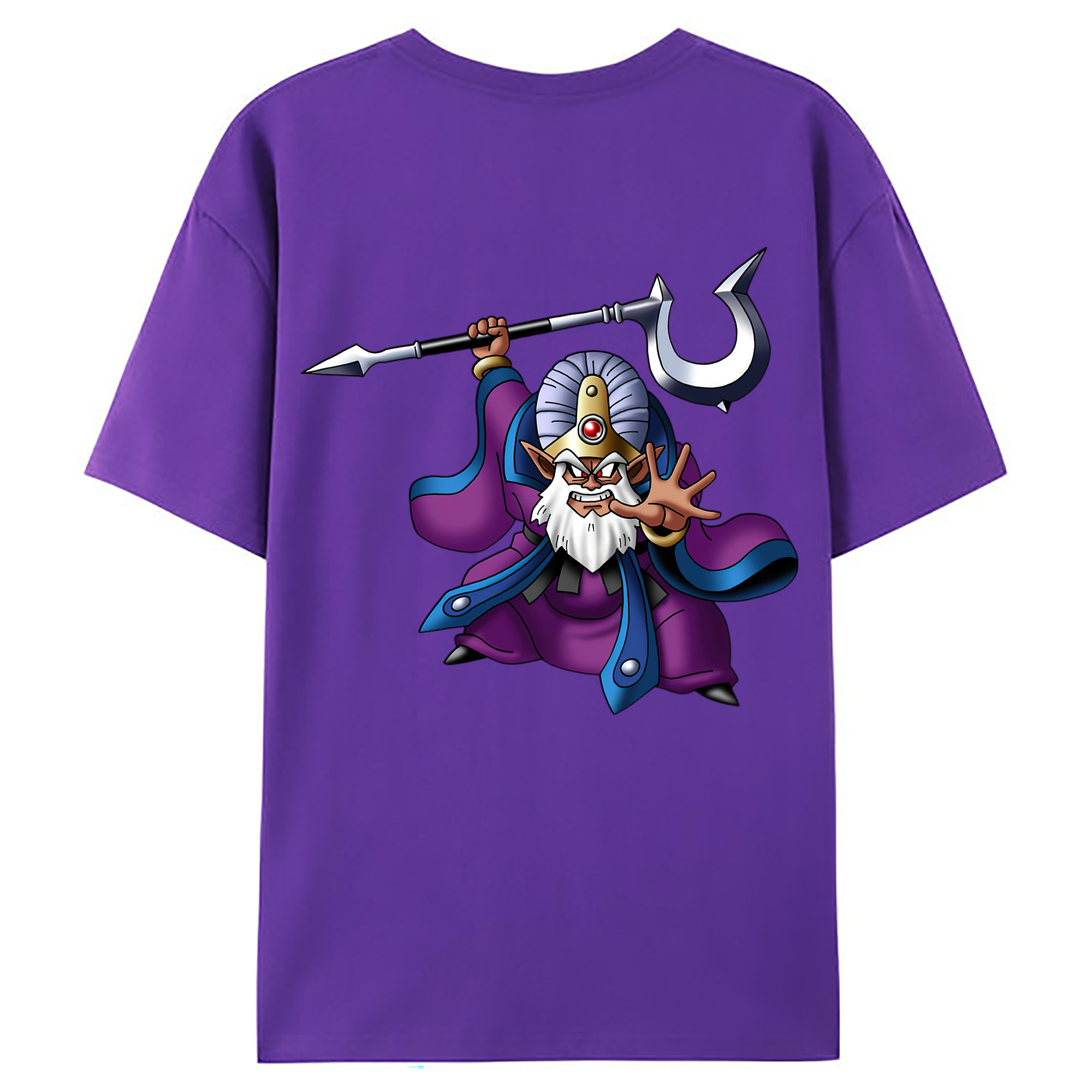 （画像用） ドラゴンクエスト Doragon Kuesuto Dragon Quest 綿100％ メンズ半袖Tシャツ（バックプリント） 通気性