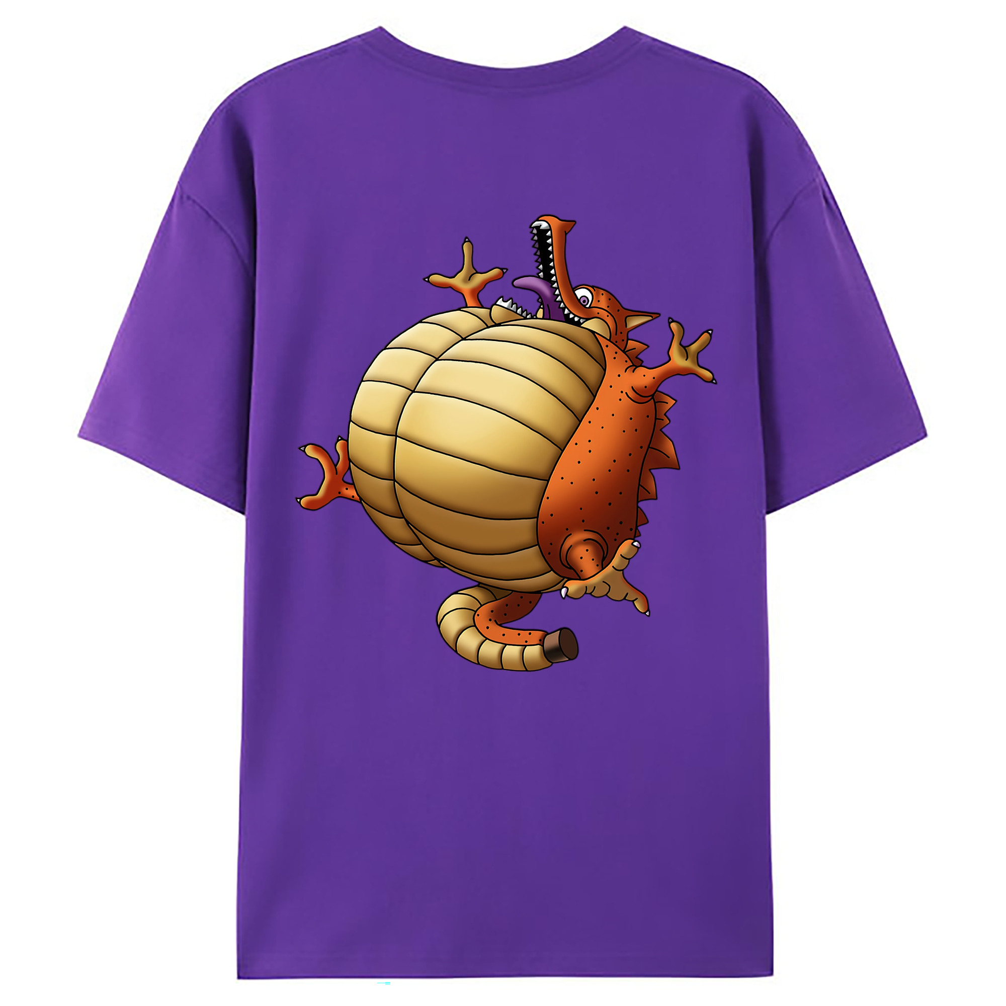 （画像用） ドラゴンクエスト Doragon Kuesuto Dragon Quest 綿100％ メンズ半袖Tシャツ（バックプリント） 通気性