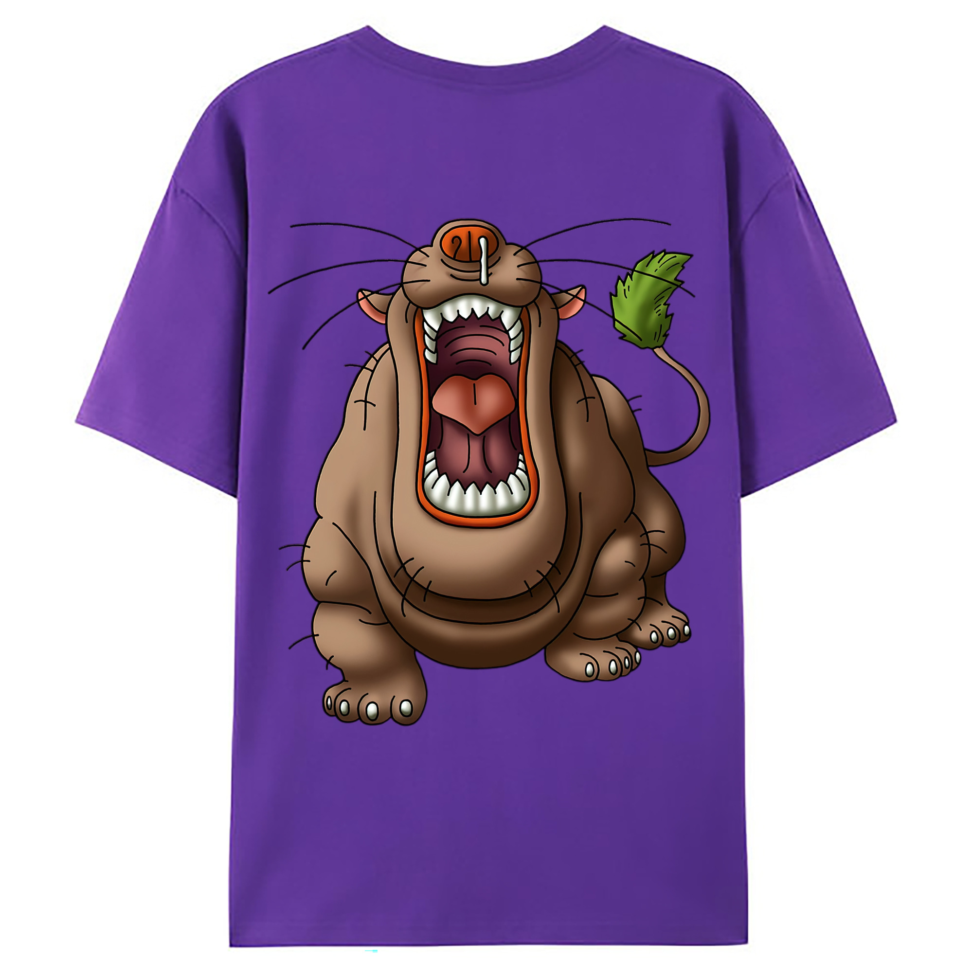 （画像用） ドラゴンクエスト Doragon Kuesuto Dragon Quest 綿100％ メンズ半袖Tシャツ（バックプリント） 通気性