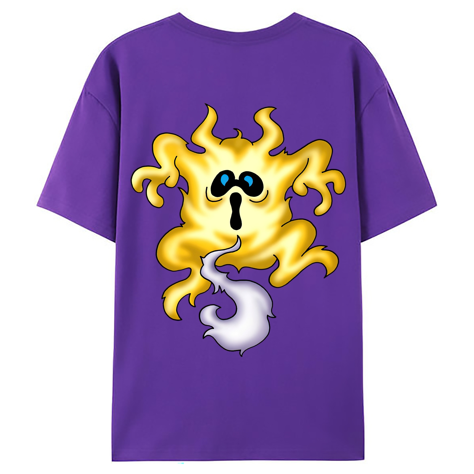 （画像用） ドラゴンクエスト Doragon Kuesuto Dragon Quest 綿100％ メンズ半袖Tシャツ（バックプリント） 通気性