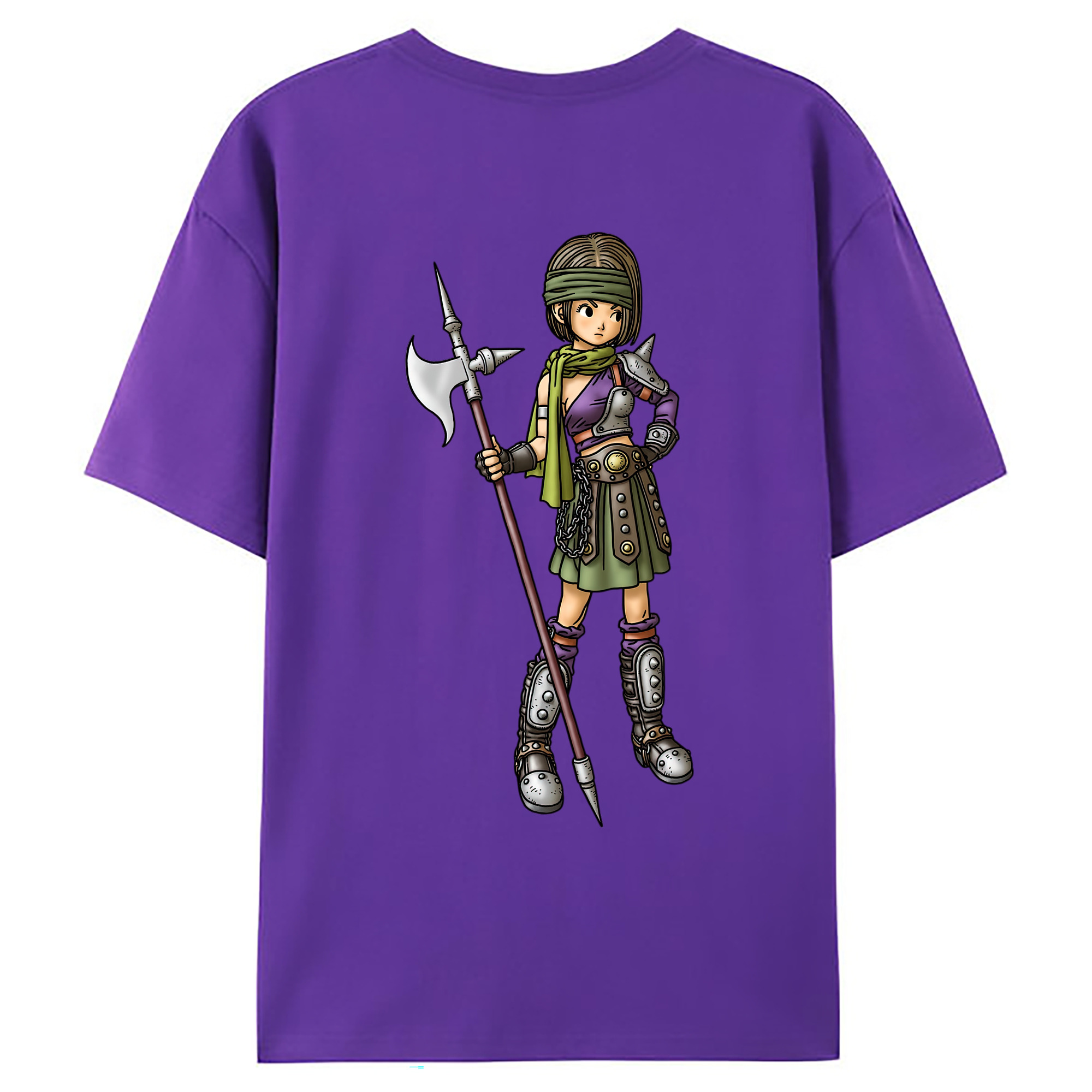 （画像用） ドラゴンクエスト Doragon Kuesuto Dragon Quest 綿100％ メンズ半袖Tシャツ（バックプリント） 通気性