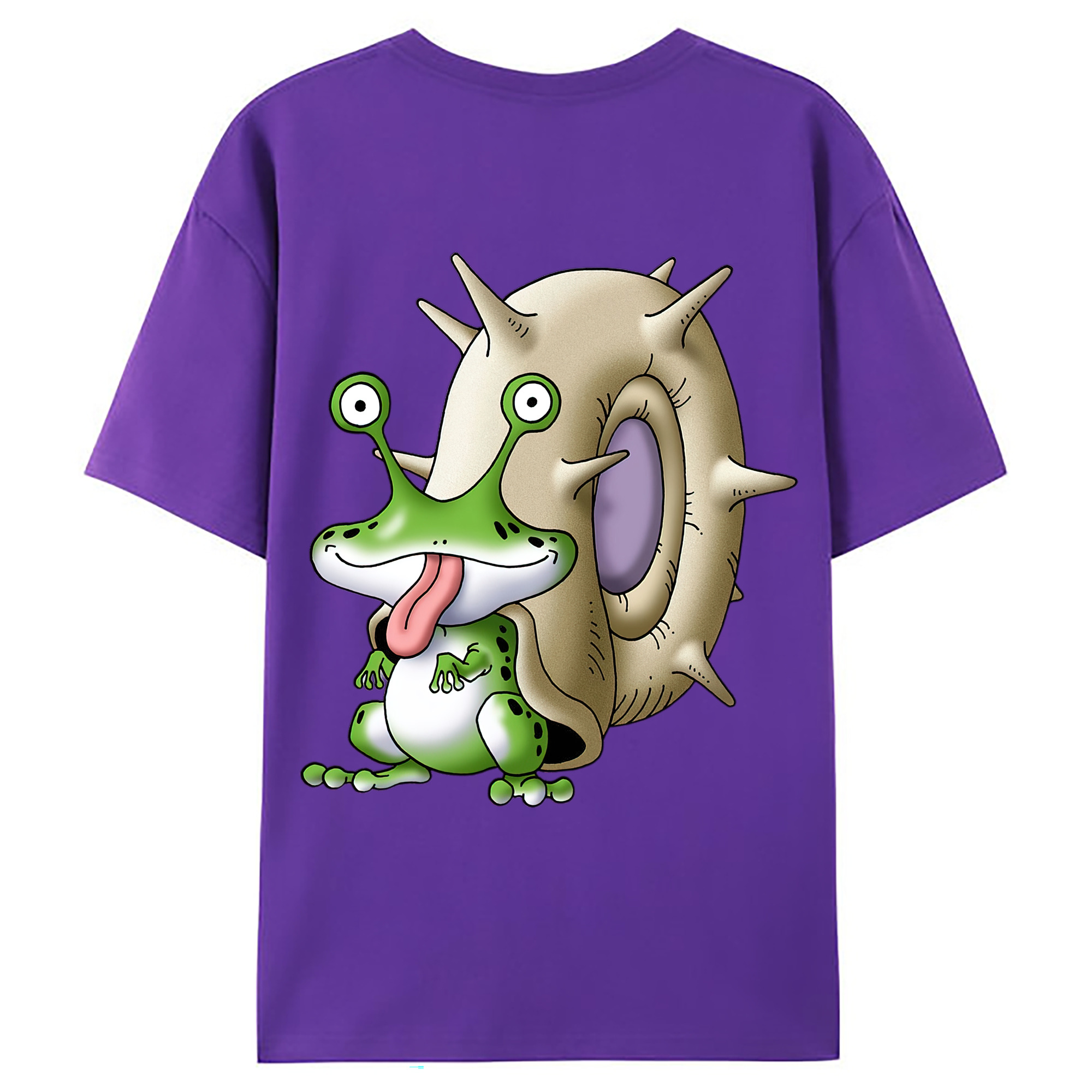 （画像用） ドラゴンクエスト Doragon Kuesuto Dragon Quest 綿100％ メンズ半袖Tシャツ（バックプリント） 通気性